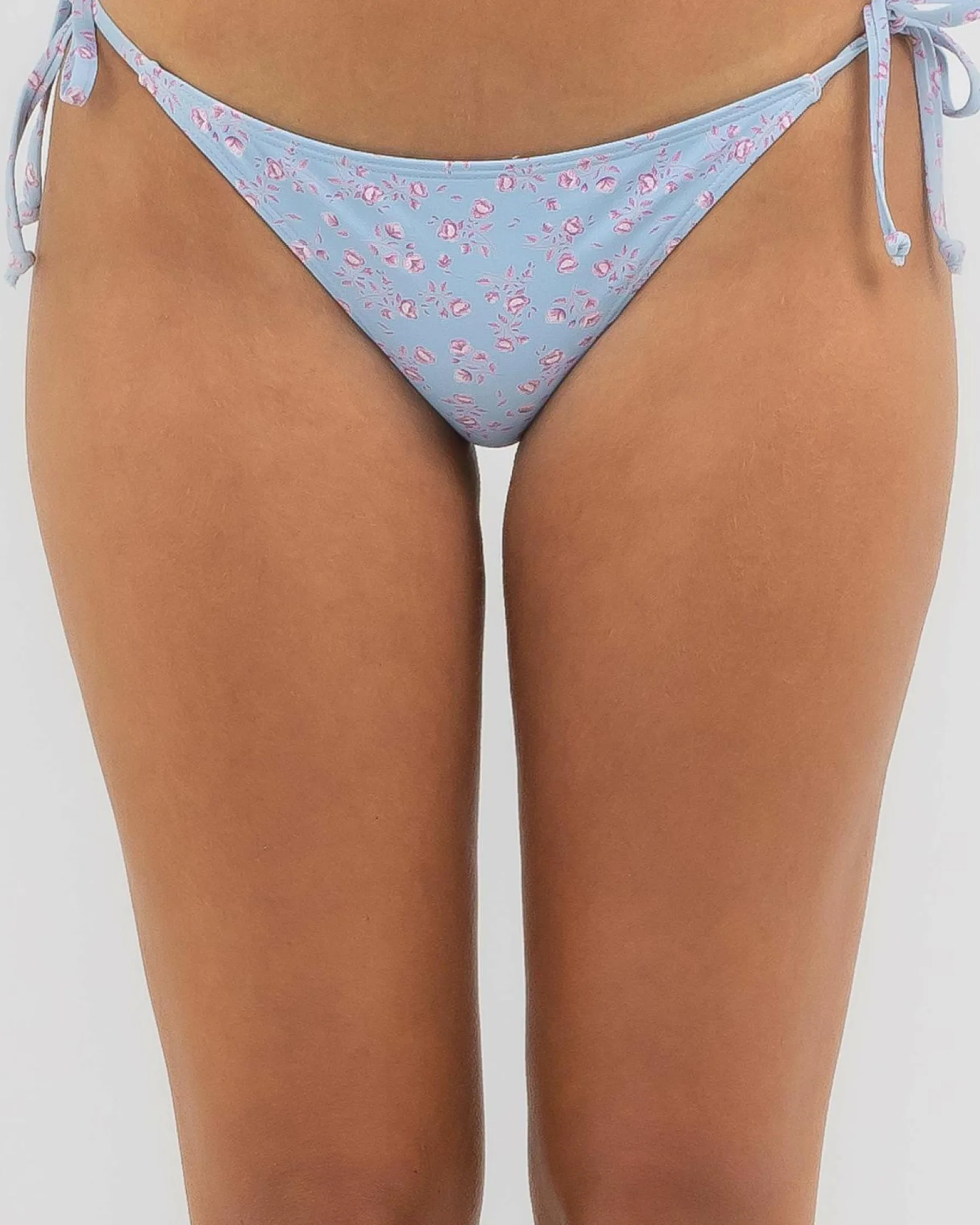 Bikinis*Kaiami Chantell Classic Tie Bikini Bottom Powder Blue/powder Pink