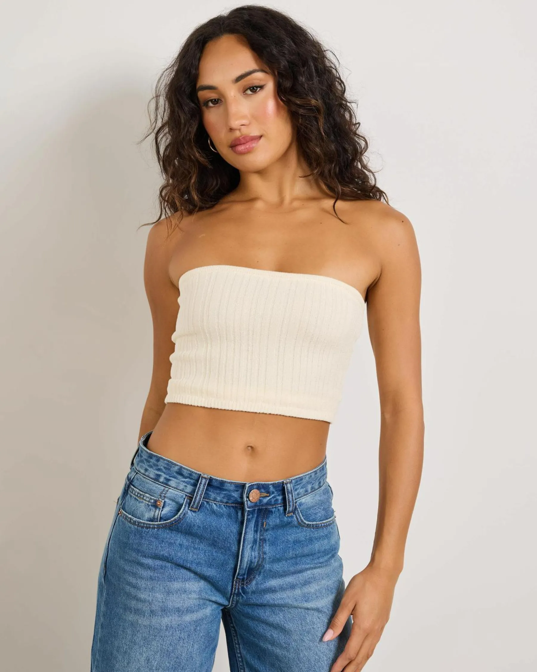 Best Chapman Knit Tube Top Women Tops