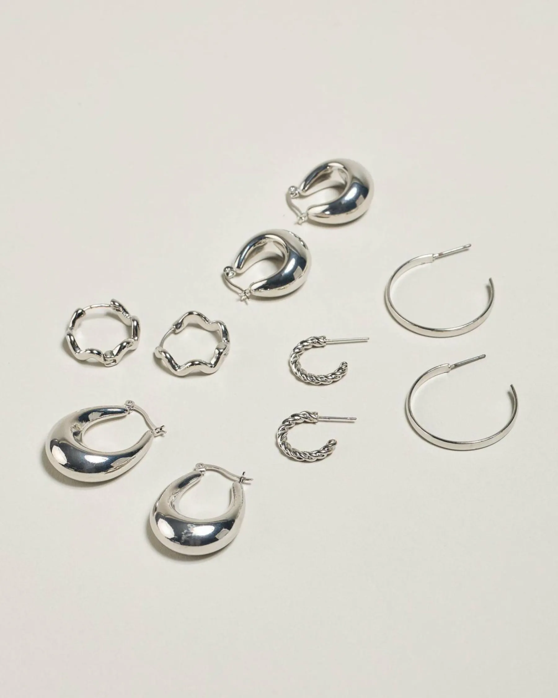 Jewelry|Jewelry*Karyn In LA Charles Hoop Earring Pack Silver