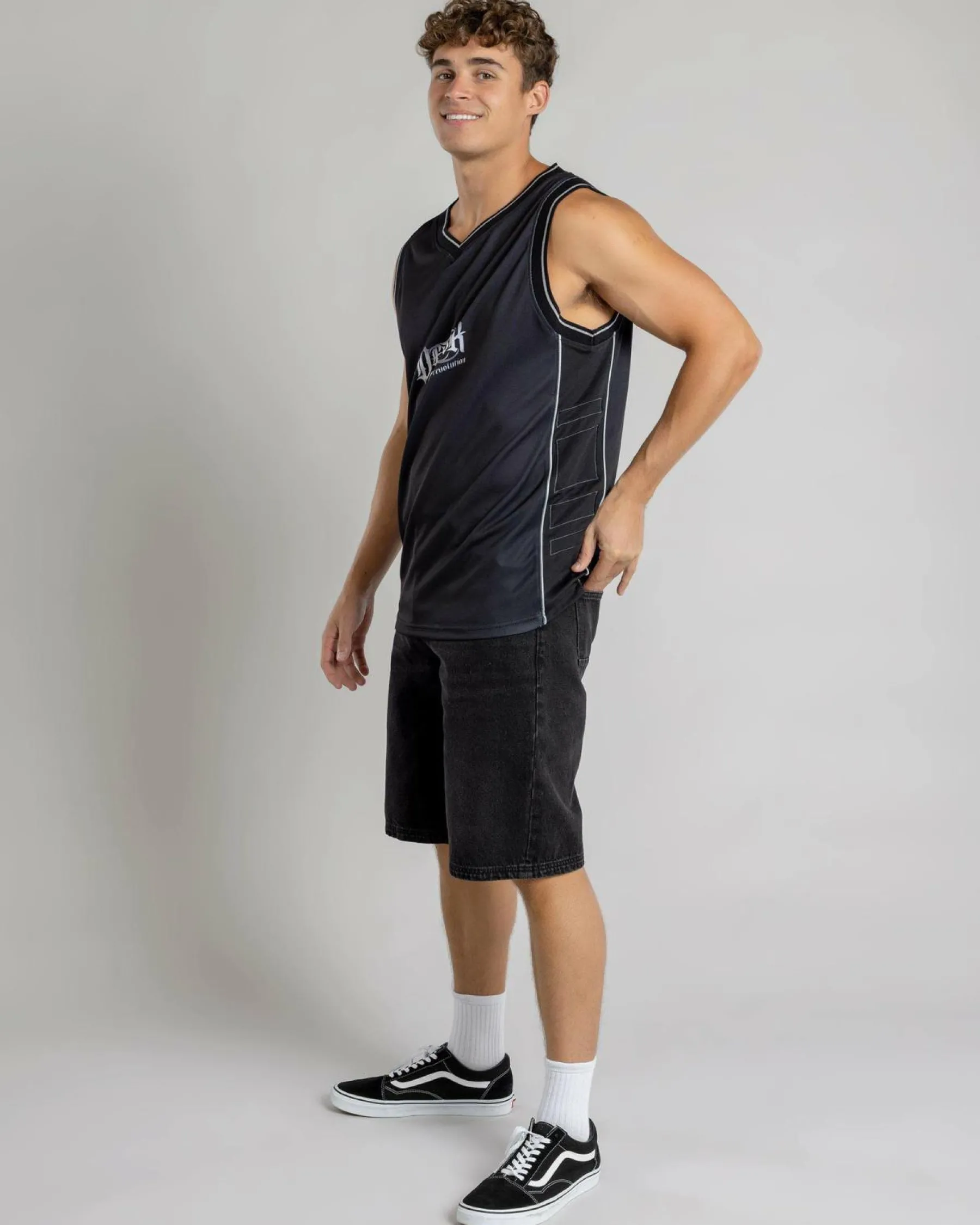 Tops & T-Shirts*Dexter Charred Muscle Tank Black