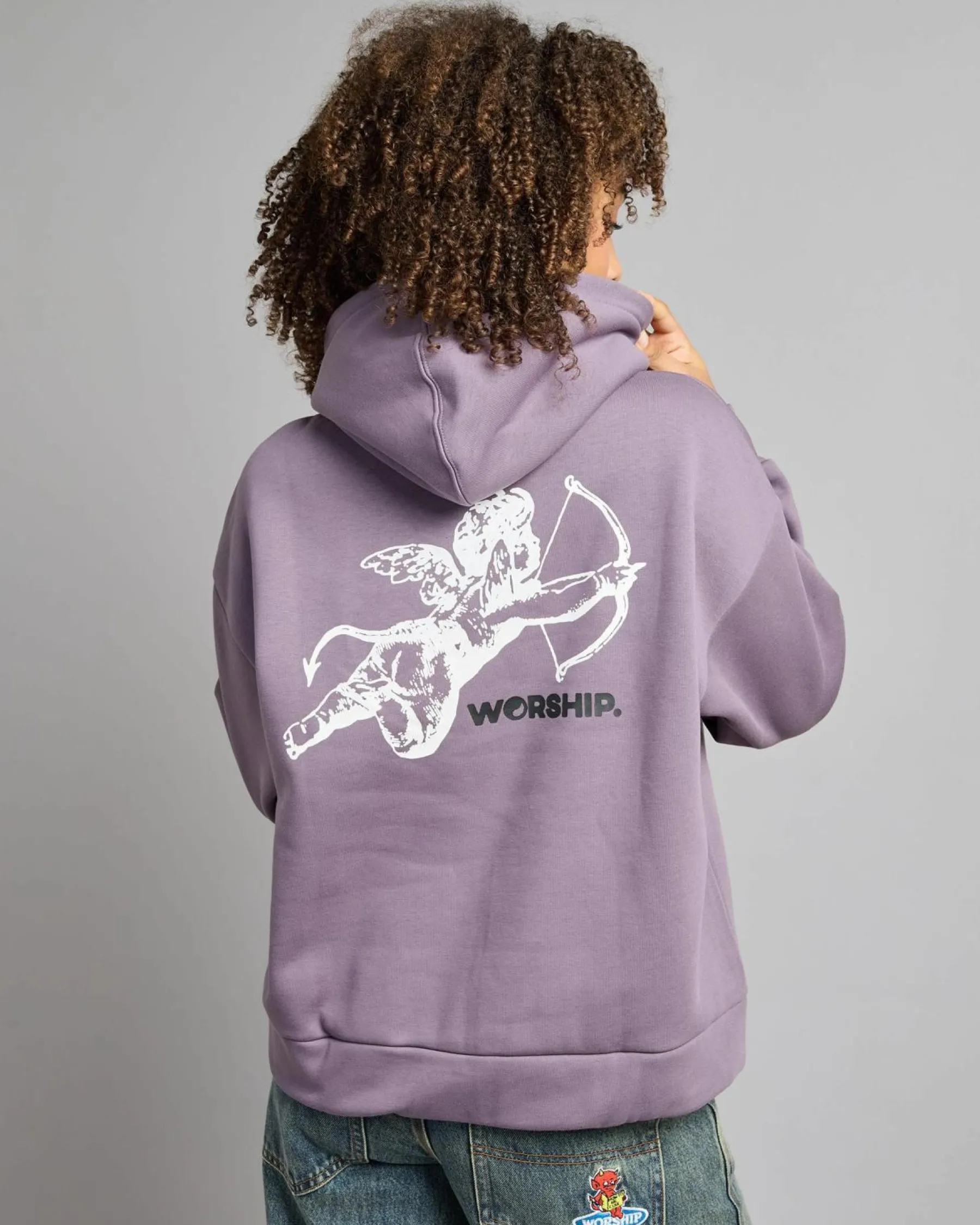Jumpers & Hoodies*Worship Supplies Cherub Box Fit Hoodie Purple Reign