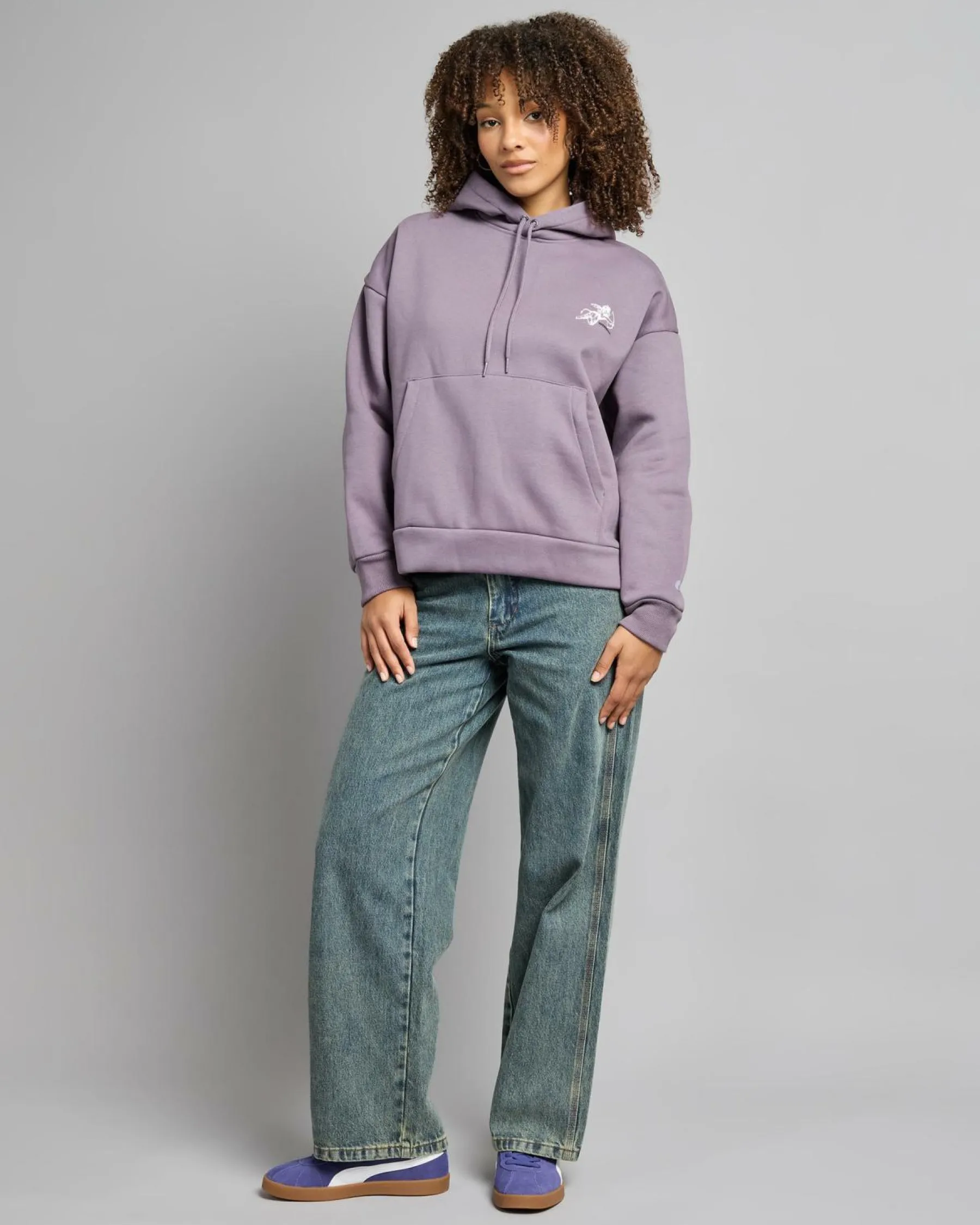 Jumpers & Hoodies*Worship Supplies Cherub Box Fit Hoodie Purple Reign