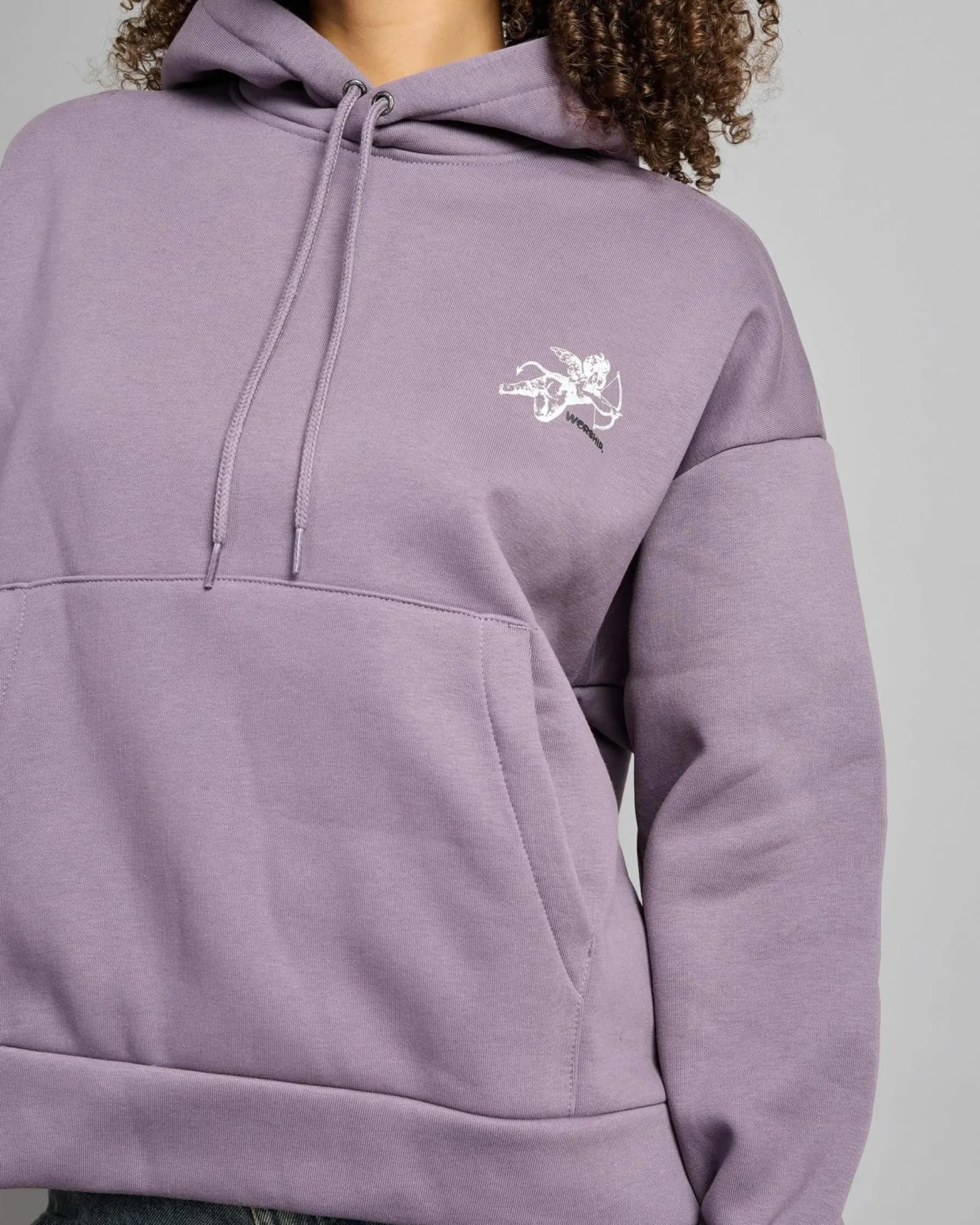 Jumpers & Hoodies*Worship Supplies Cherub Box Fit Hoodie Purple Reign