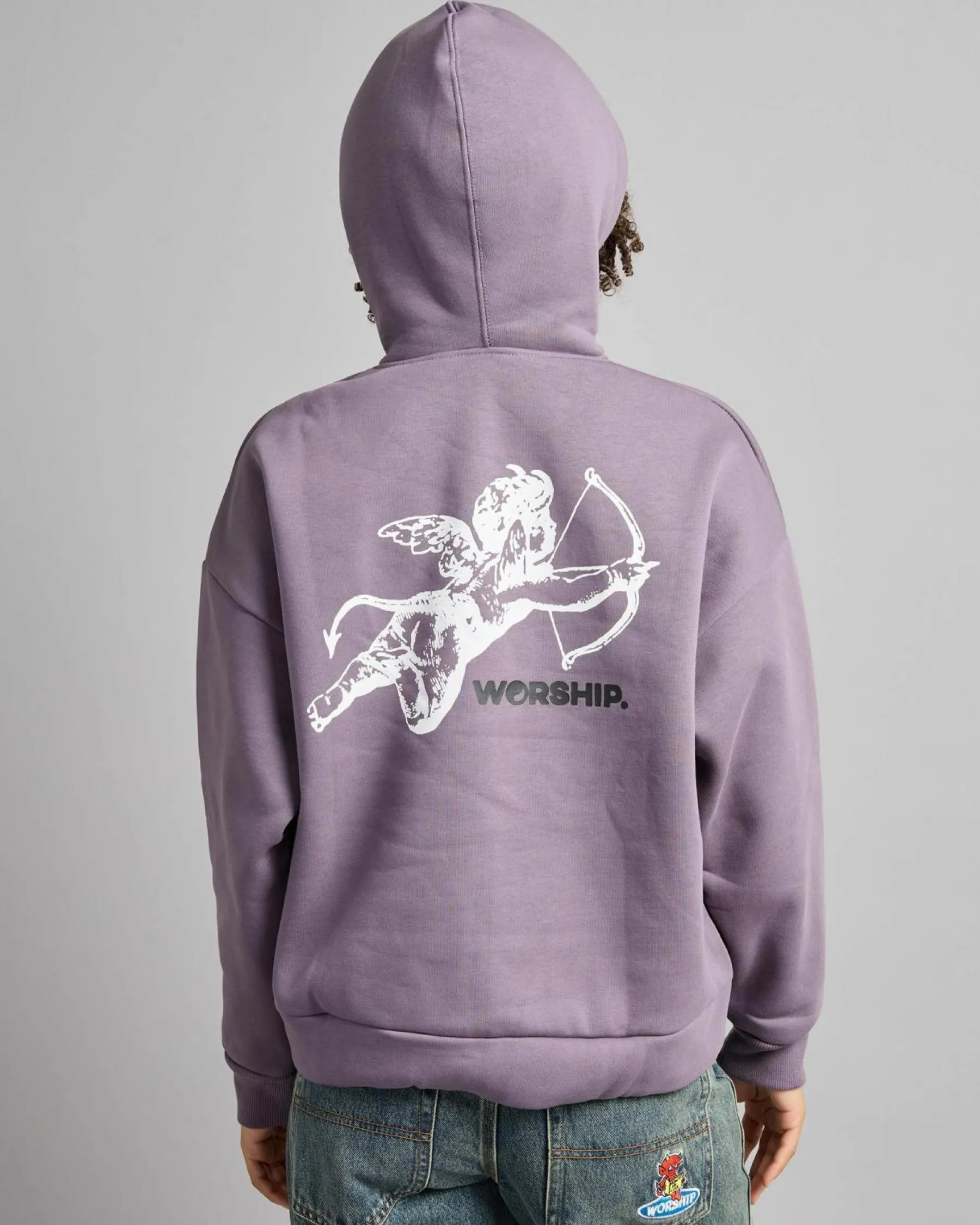 Jumpers & Hoodies*Worship Supplies Cherub Box Fit Hoodie Purple Reign