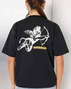 Tops*Worship Supplies Cherub Regular Fit T-Shirt Black