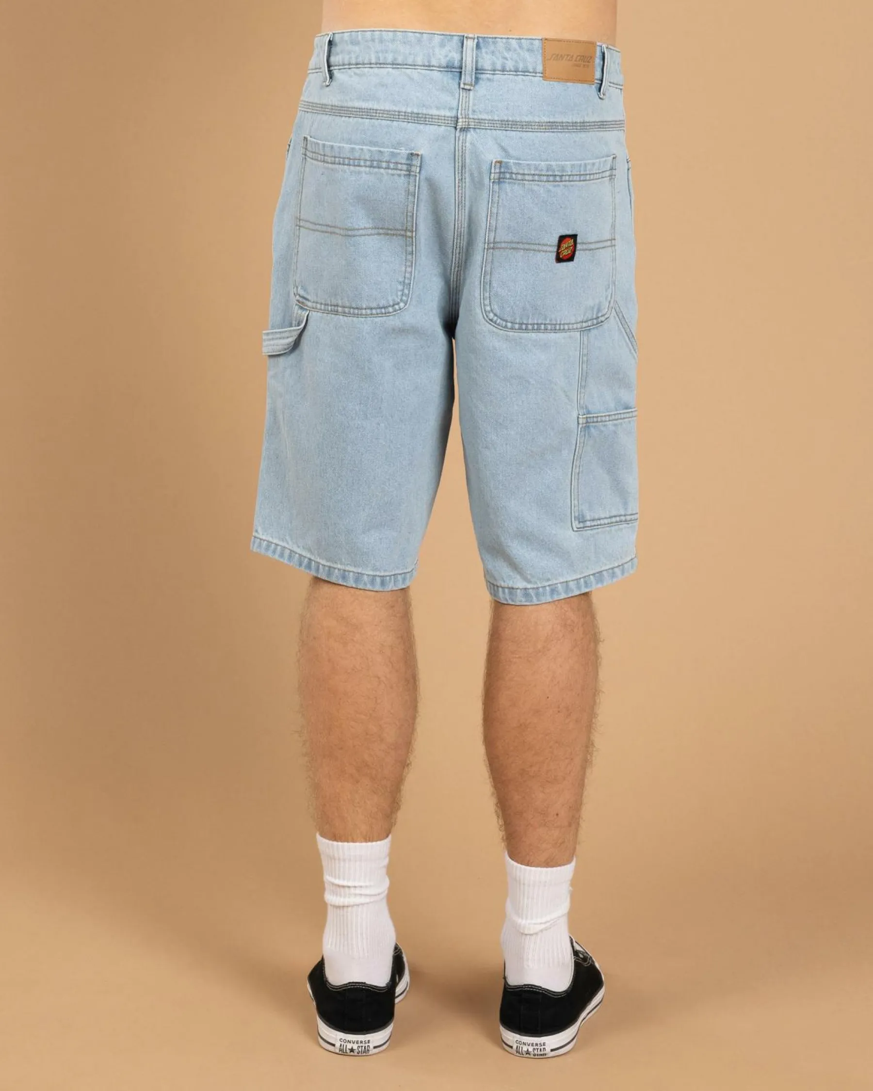 Denim|Shorts & Bottoms*Santa Cruz Classic Dot Denim Carpenter Shorts Light Indigo