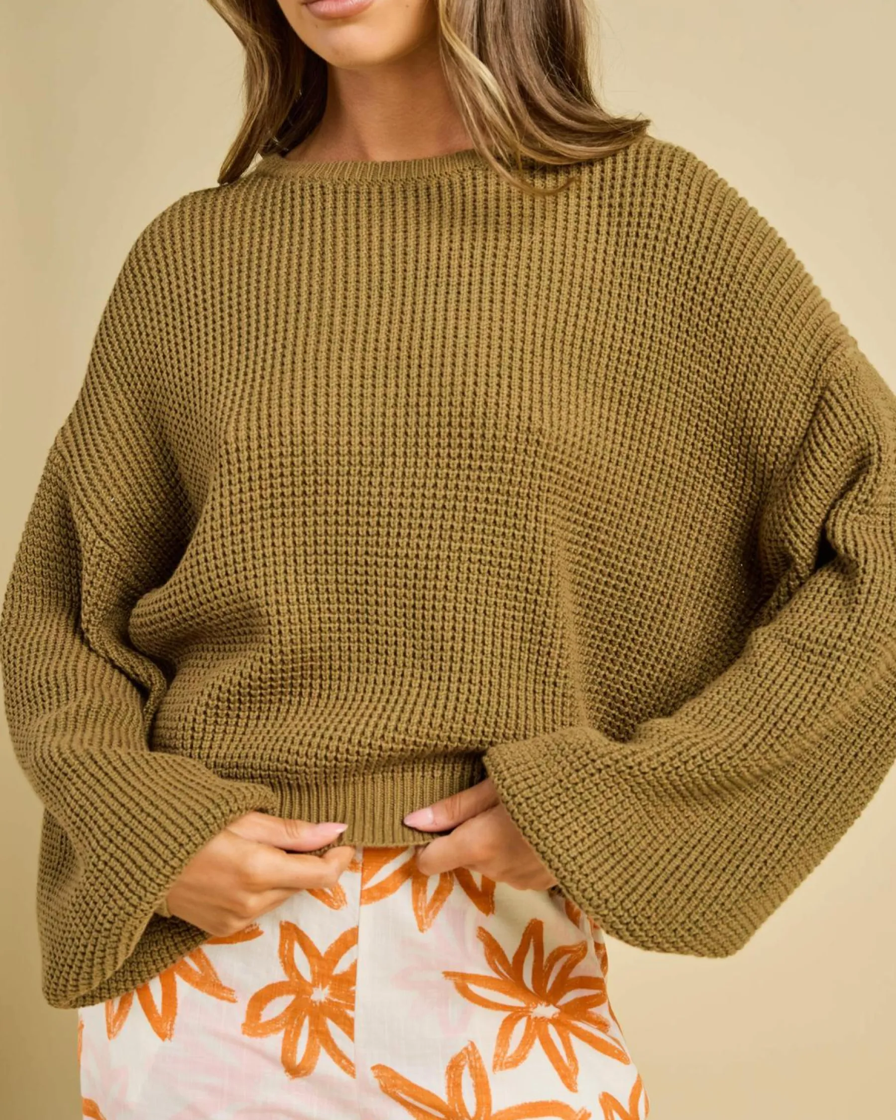 Knitwear|Jumpers & Hoodies*Rhythm Classic Knit Jumper Olive