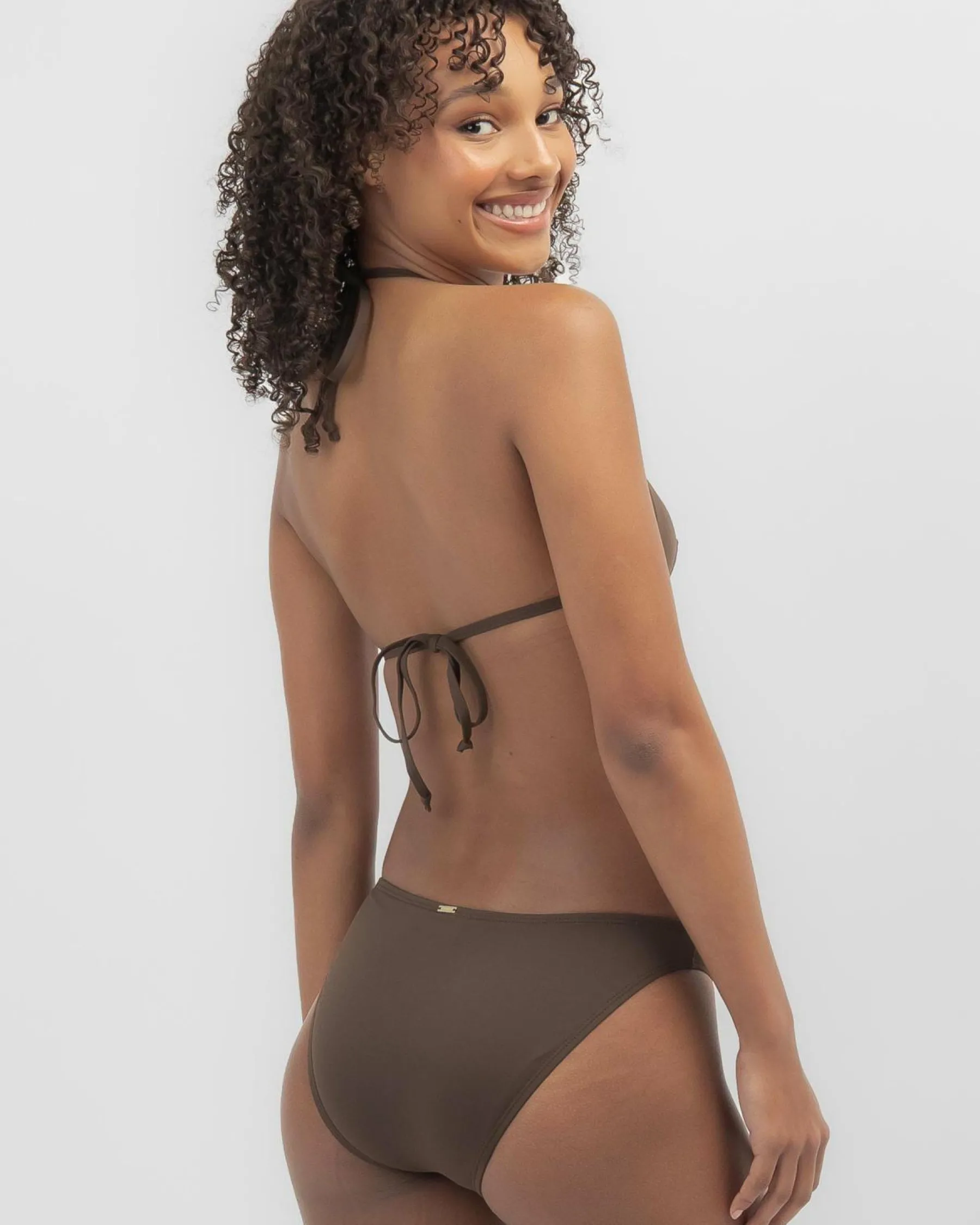 Bikinis*Topanga Coco Fixed Triangle Bikini Top Dark Choc