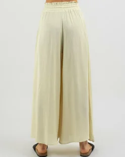 Linen Blend|Bottoms*Ava And Ever Coco Pants Wheat