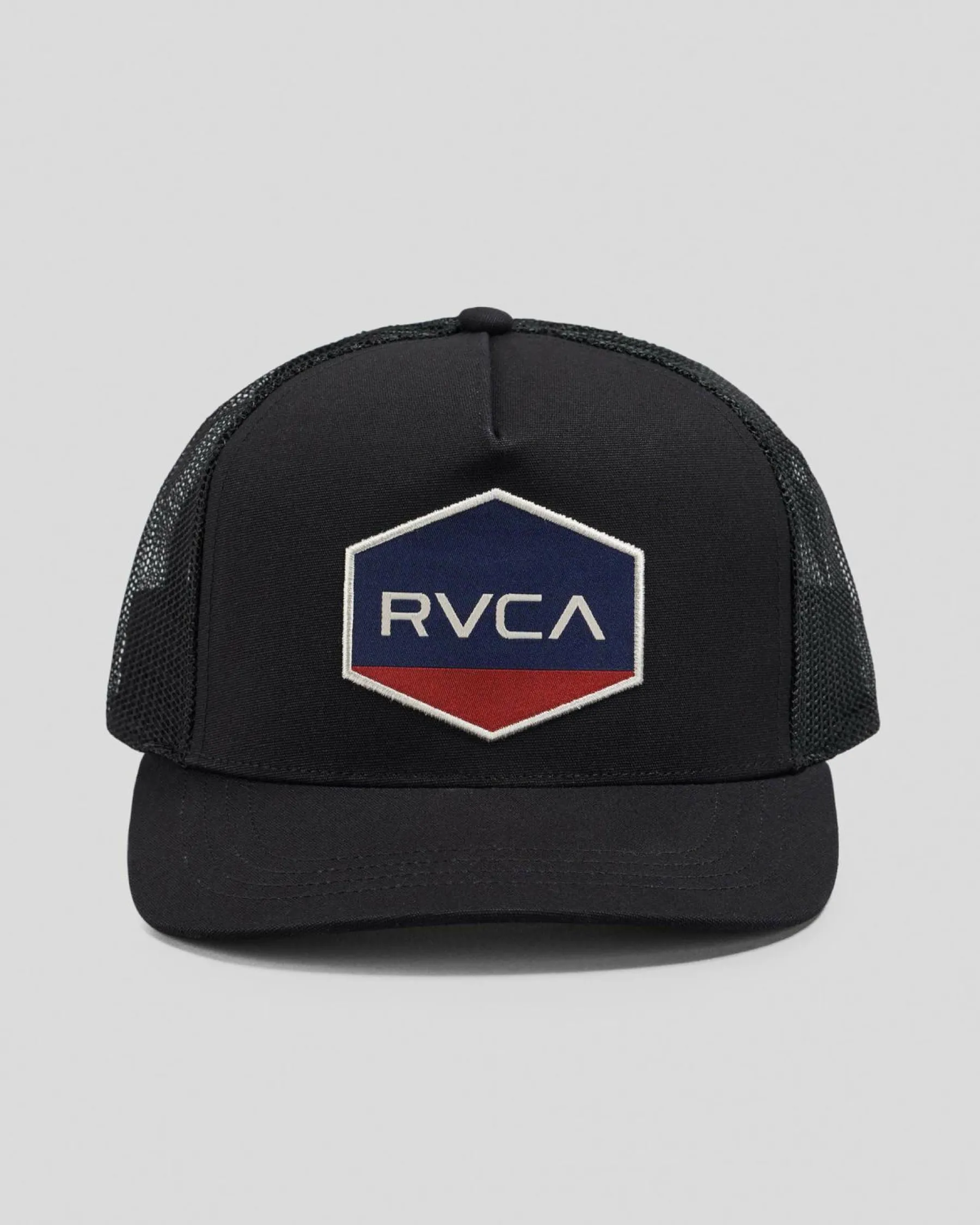 Headwear*RVCA Commonwealth Curved Trucker Cap Black