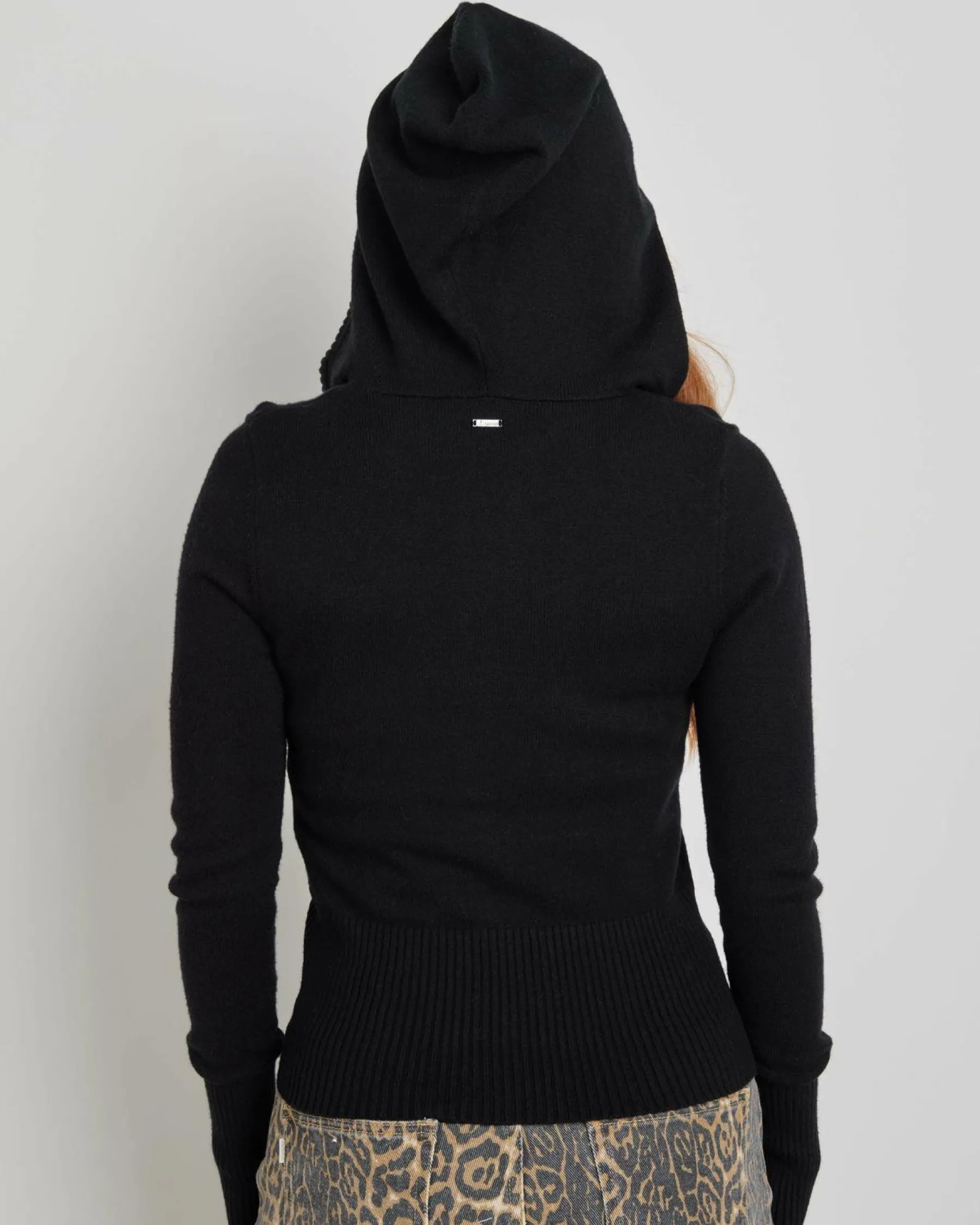 Knitwear|Jumpers & Hoodies*Ava And Ever Cora Hooded Zip Knit Jumper Black