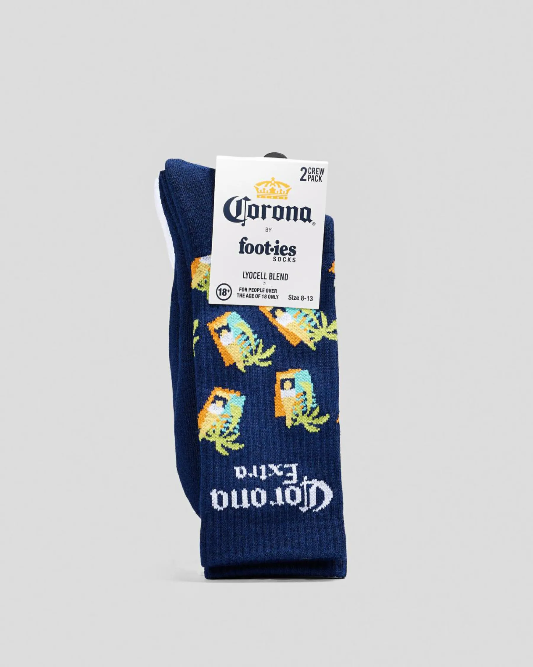 Discount Corona Beach Life Sneaker Socks 2 Pack Socks