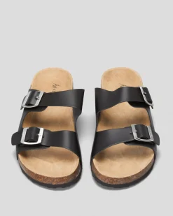Sandals*Ava And Ever Cortina Slide Sandals Black