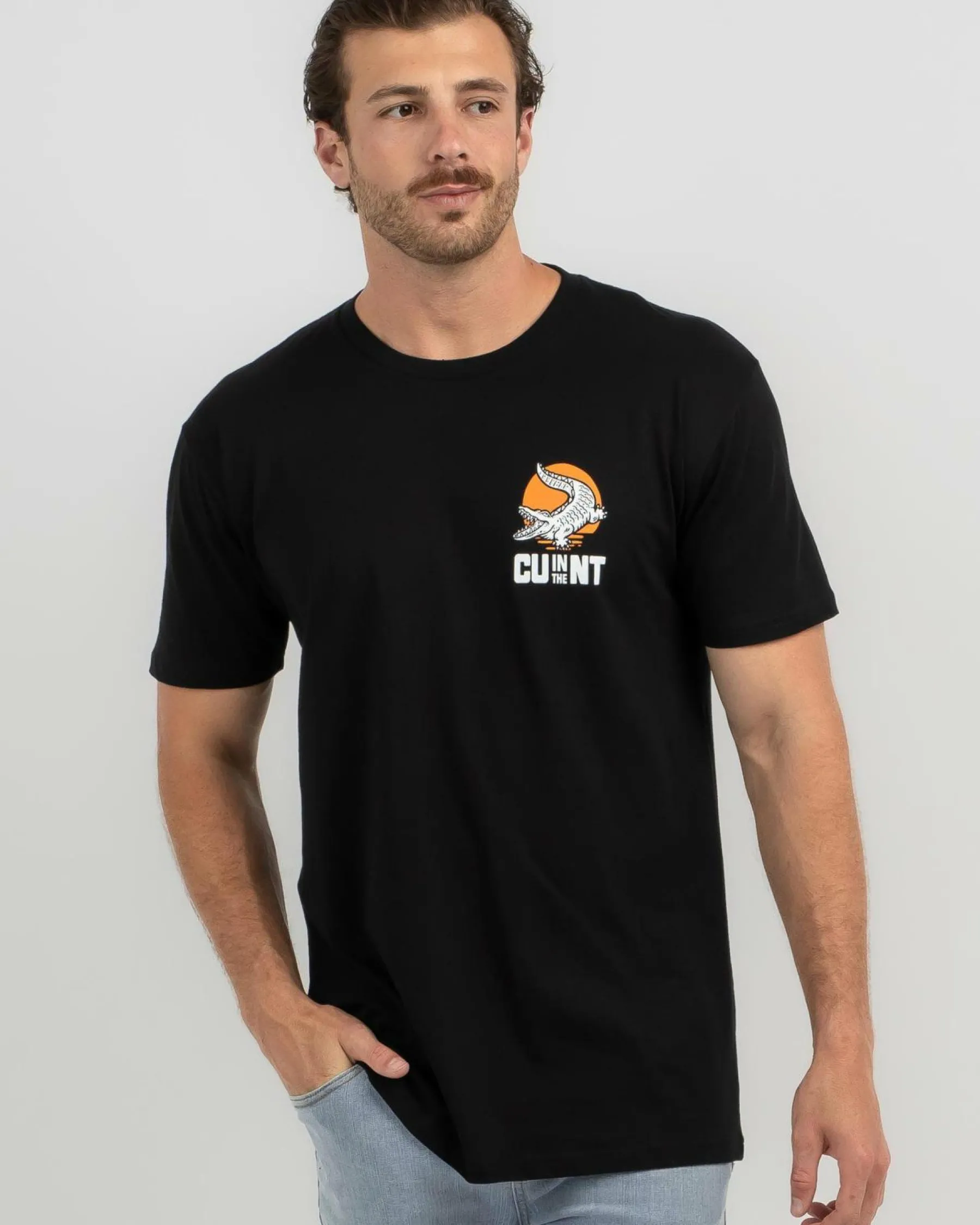 Tops & T-Shirts*CU in the NT Croc V2 T-Shirt Black