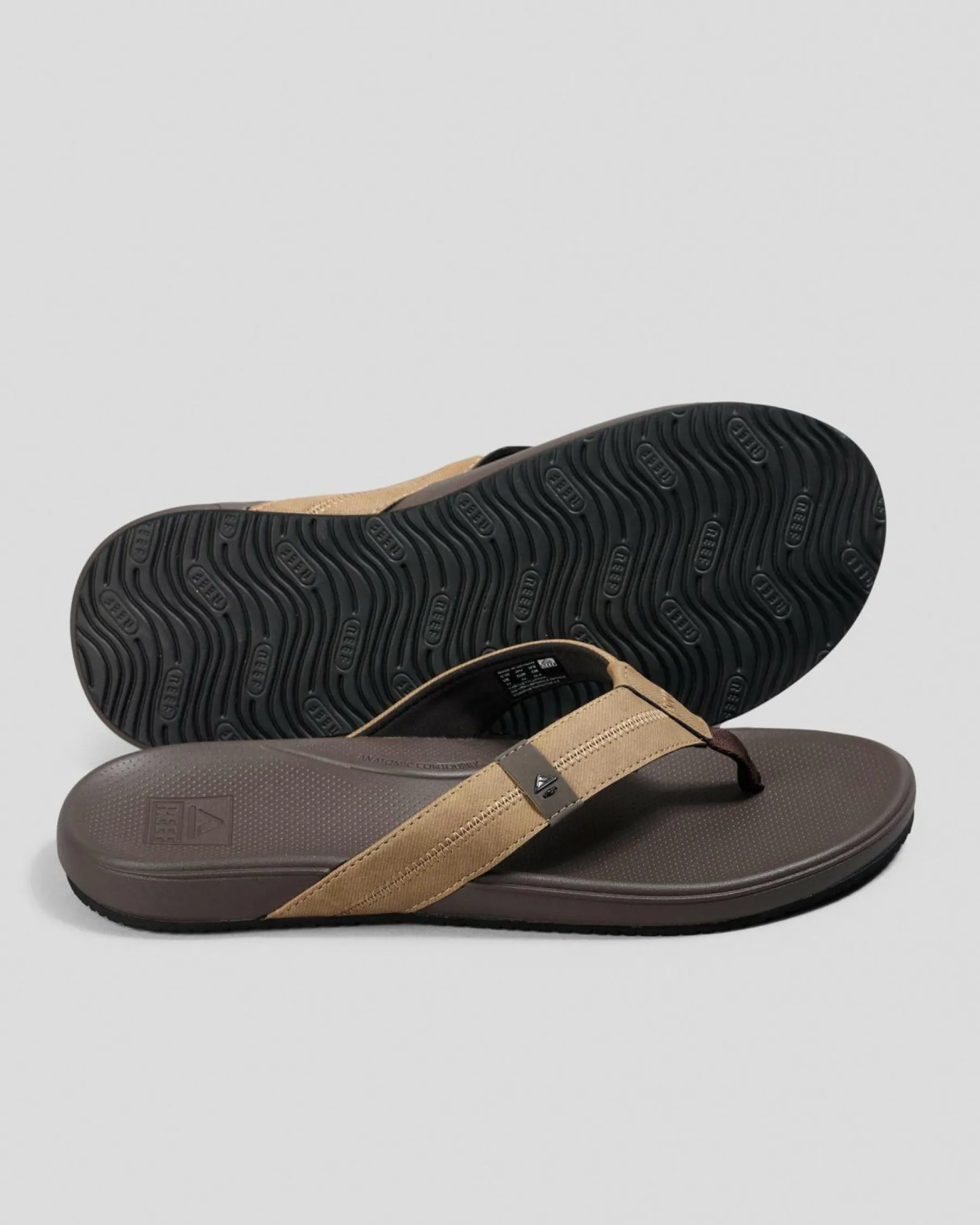 Flip Flops & Sandals*Reef Cushion Phantom 2.0 Thongs Brown/tan