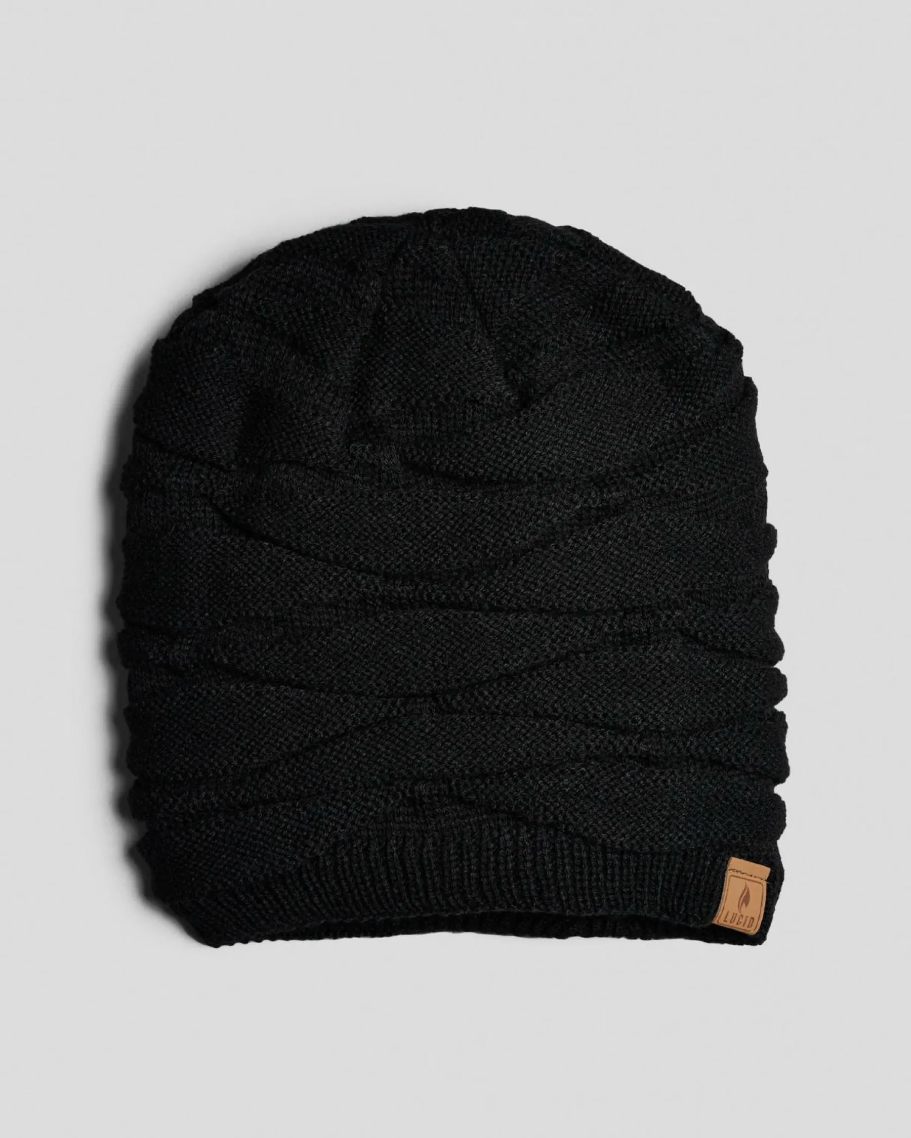 Headwear*Lucid Custom Beanie Black