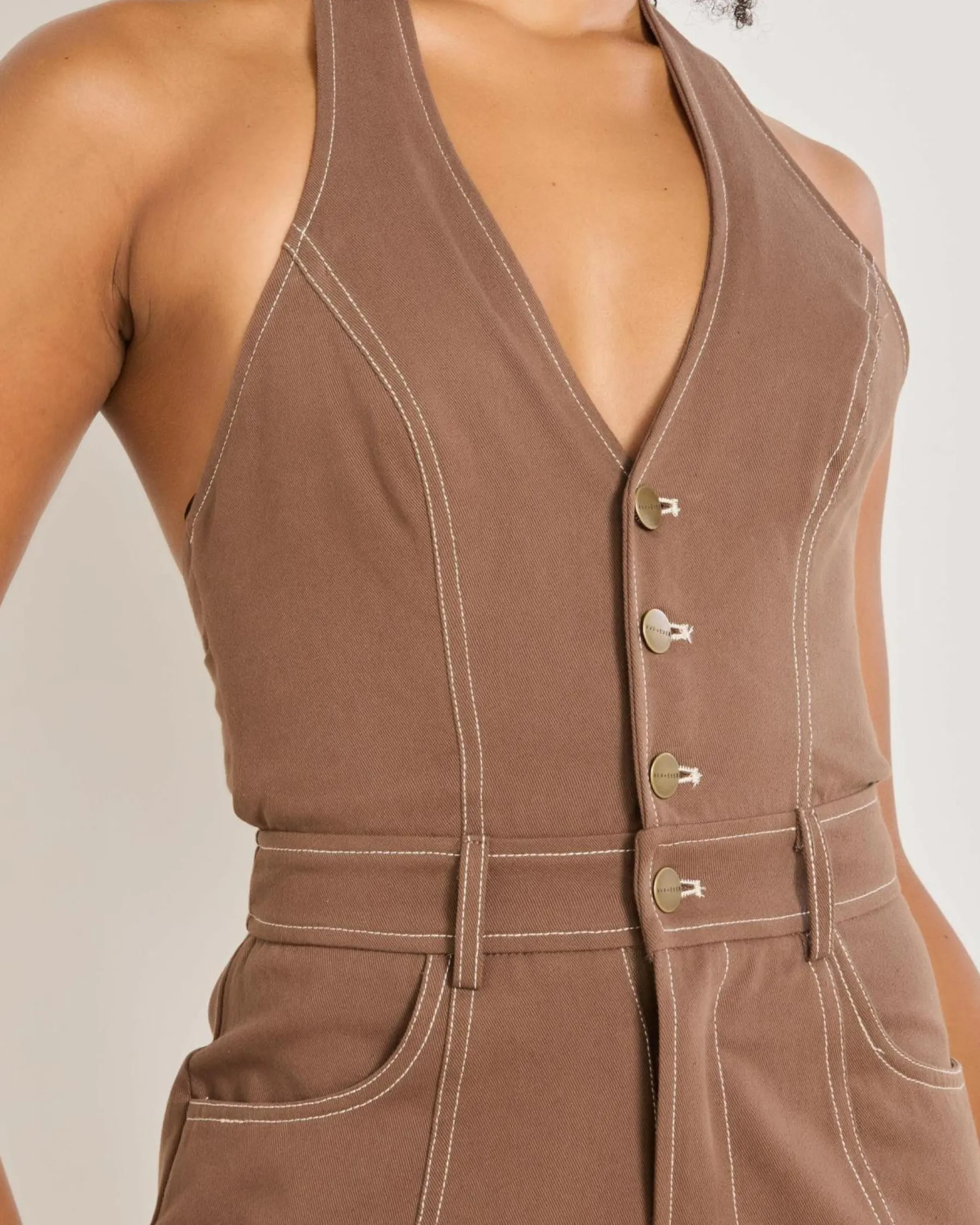 Playsuits & Jumpsuits*Ava And Ever Daisy Playsuit Chocolate