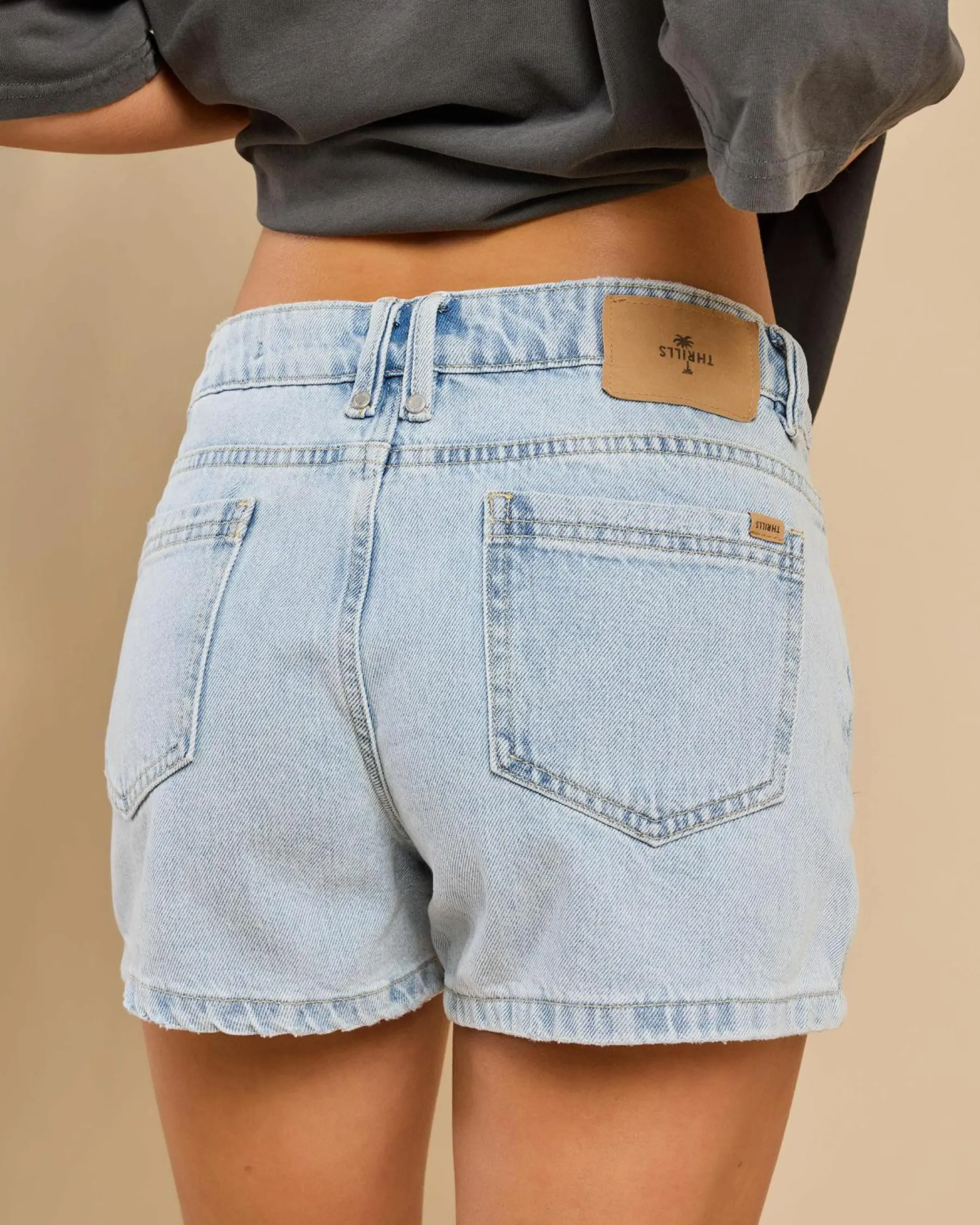 Bottoms*Thrills Daria Shorts Shadow Blue