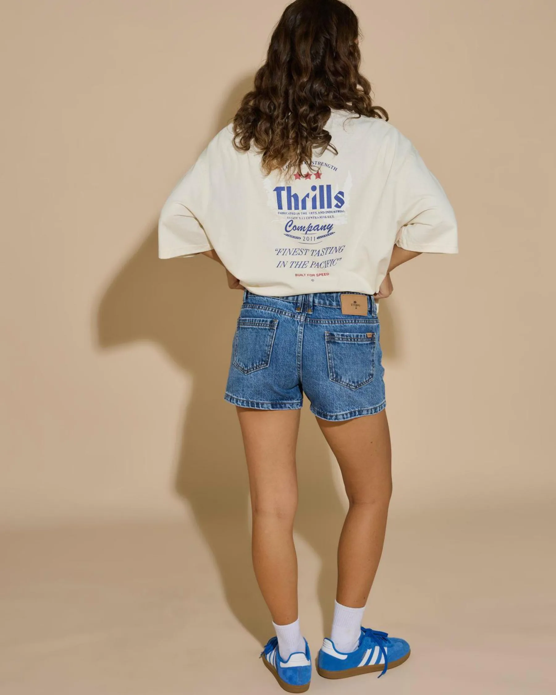Bottoms*Thrills Daria Shorts Stoned Blues