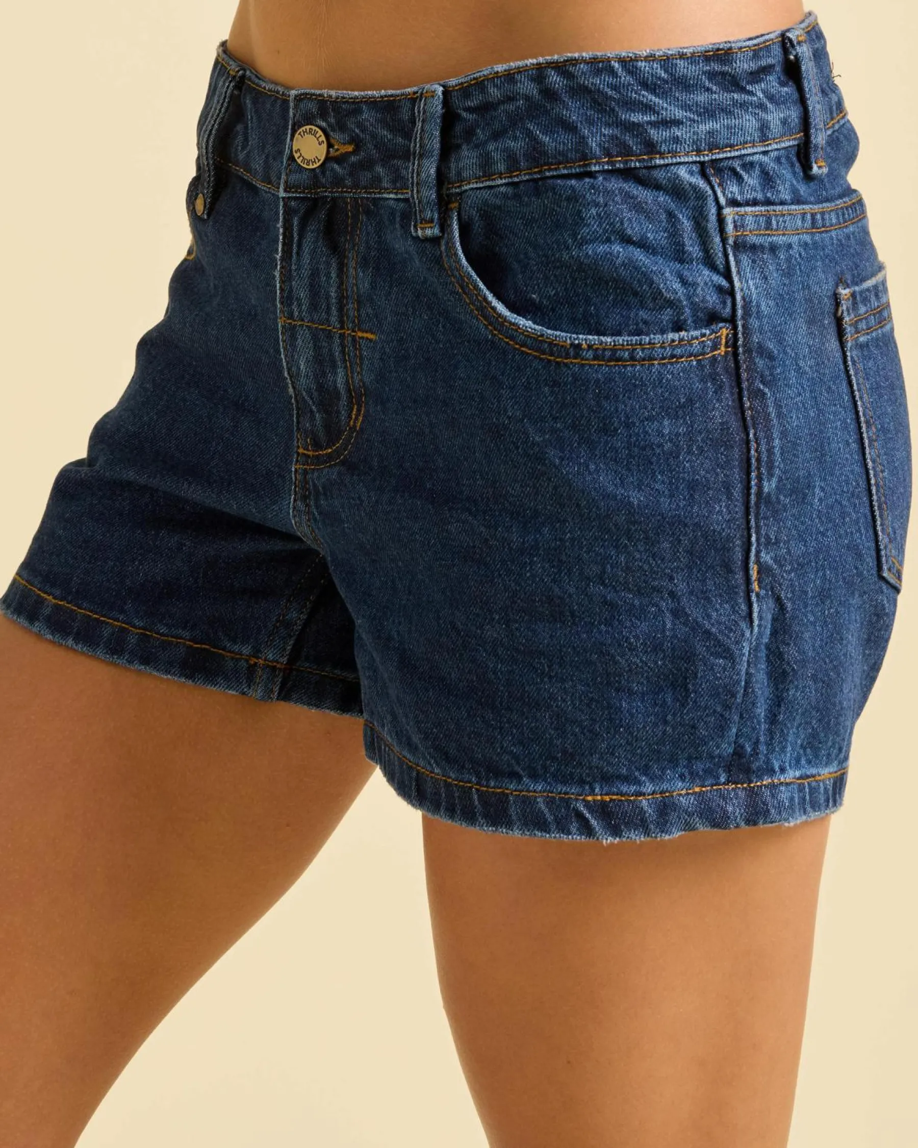 Bottoms*Thrills Daria Shorts Rinsed Ink