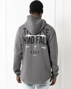 Discount Dilluted Dual Curved Hoodie Hoodies & Sweatshirts