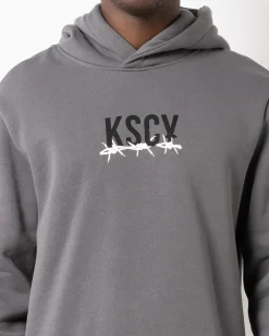 Discount Dilluted Dual Curved Hoodie Hoodies & Sweatshirts