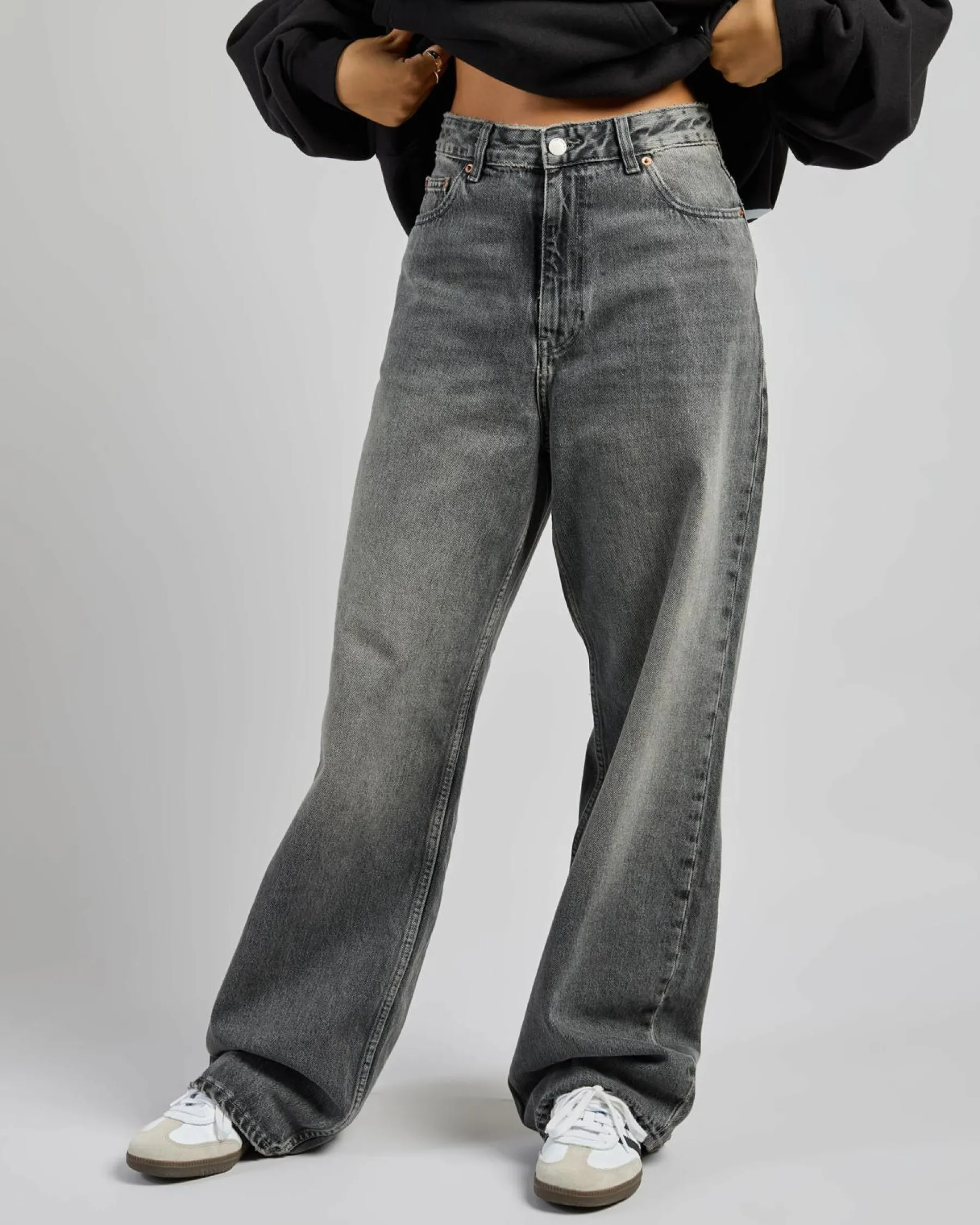 Denim|Bottoms*Dr Denim Donna Mid Baggy Jeans Mid Grey Used