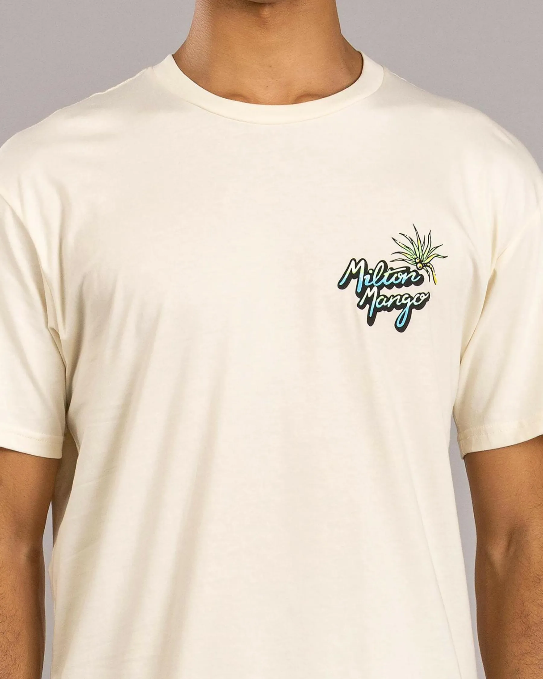 Tops & T-Shirts*Milton Mango Drop In For A Few T-Shirt Ecru