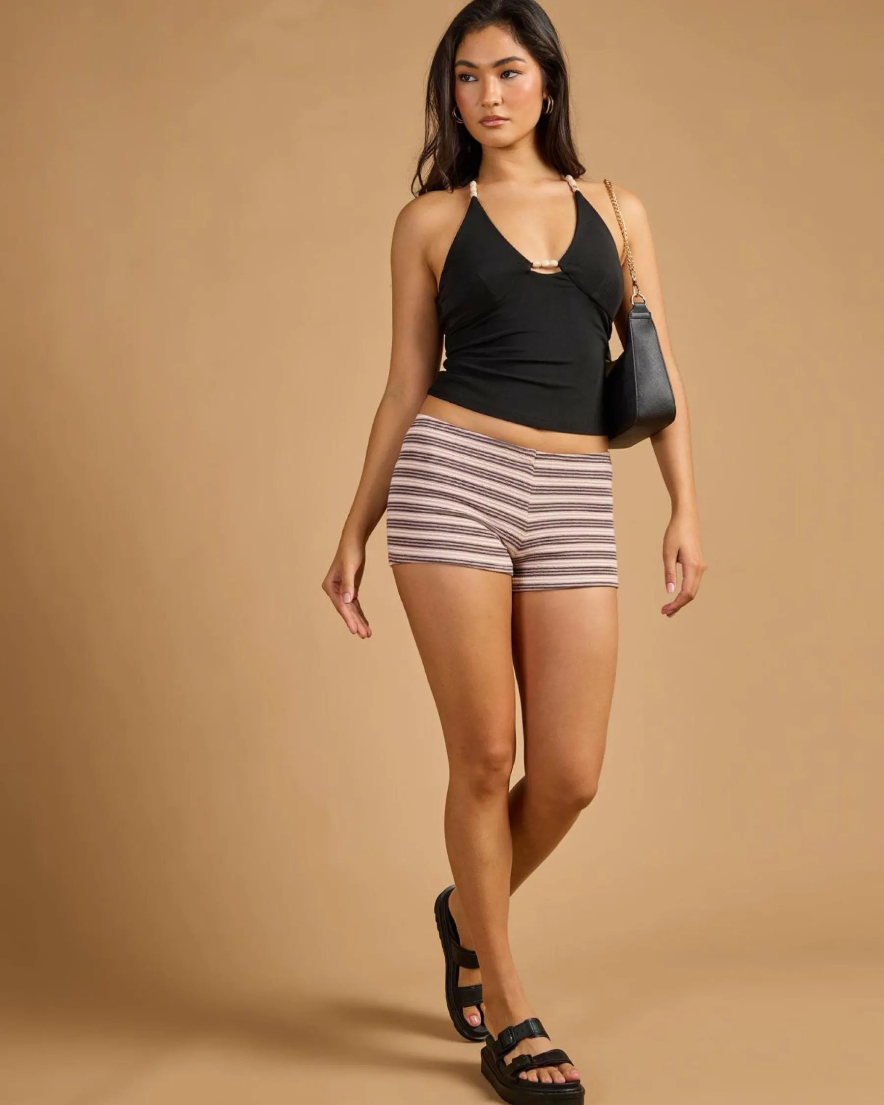 Tops*Ava And Ever Eden Halter Top Black