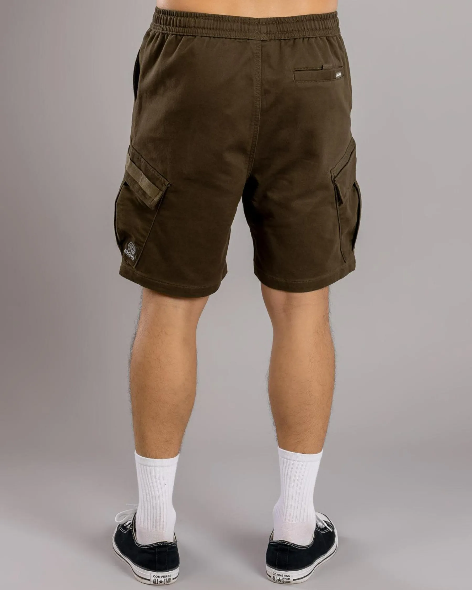 Shorts & Bottoms*Jacks Edition Elastic Waist Shorts Olive