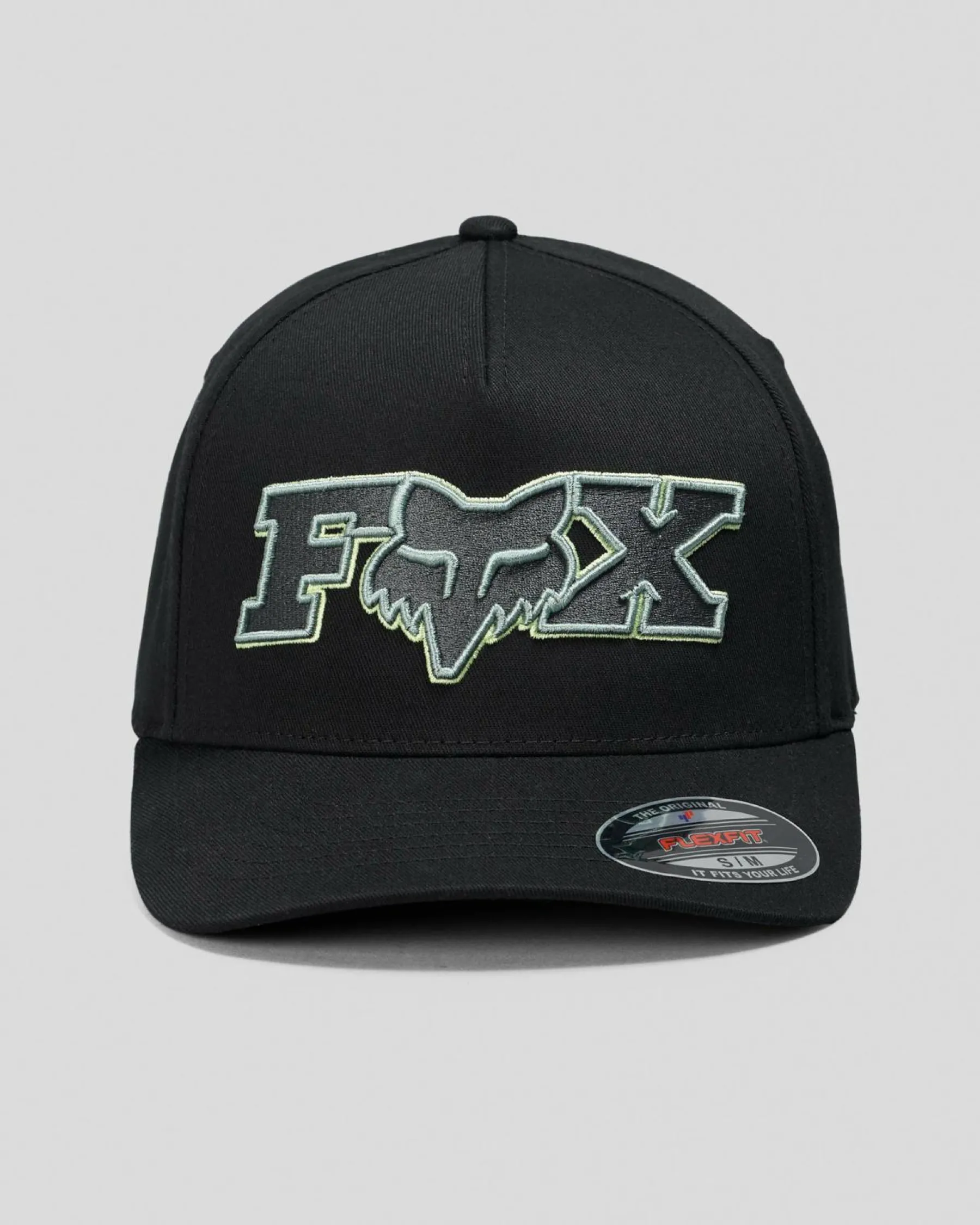 Headwear*Fox Ellipsoid Flexfit Cap Black/green