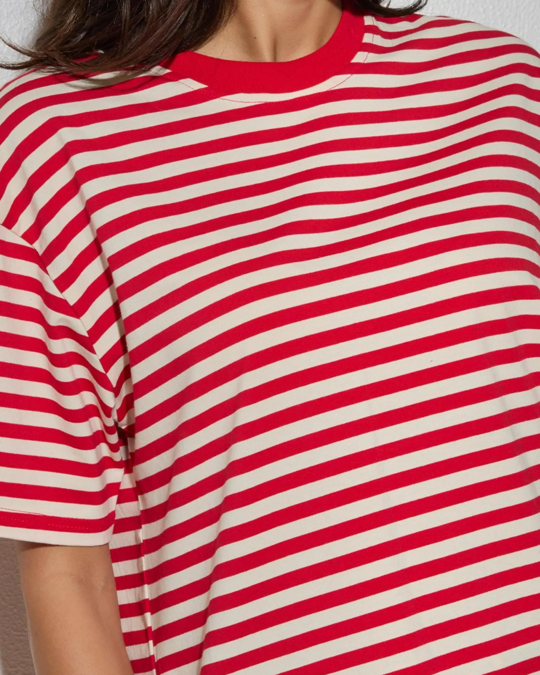 Sale Elodie Stripe Oversized T Shirt Women Tops