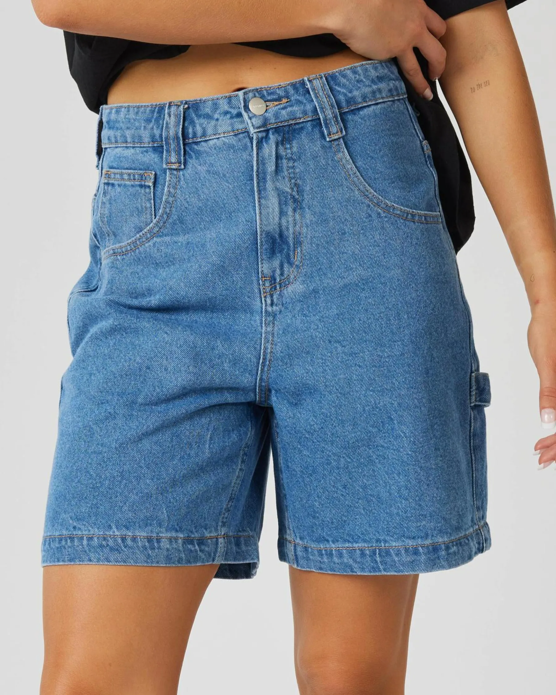 Clearance Emilie Workwear Short Women Denim|Bottoms
