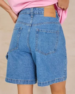 Best Emilie Workwear Short Women Denim|Bottoms