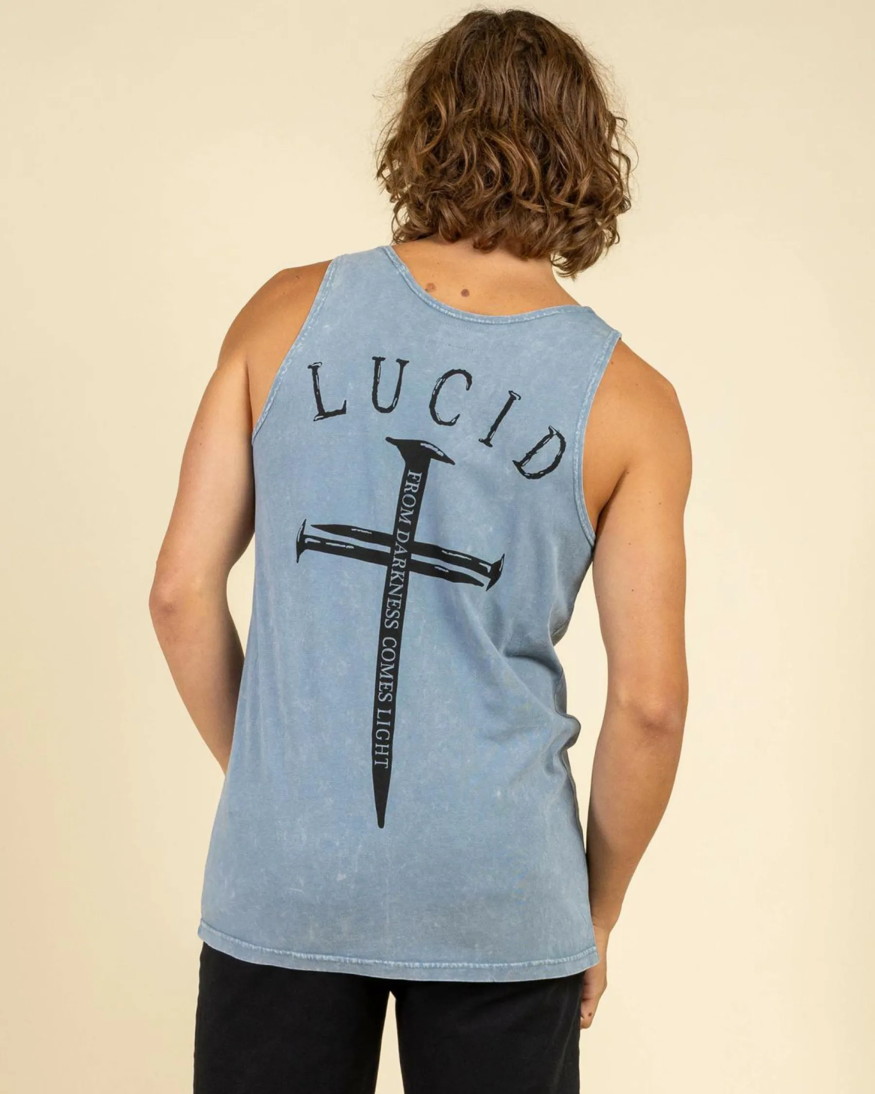 Tops & T-Shirts*Lucid Essence Singlet Blue Wash
