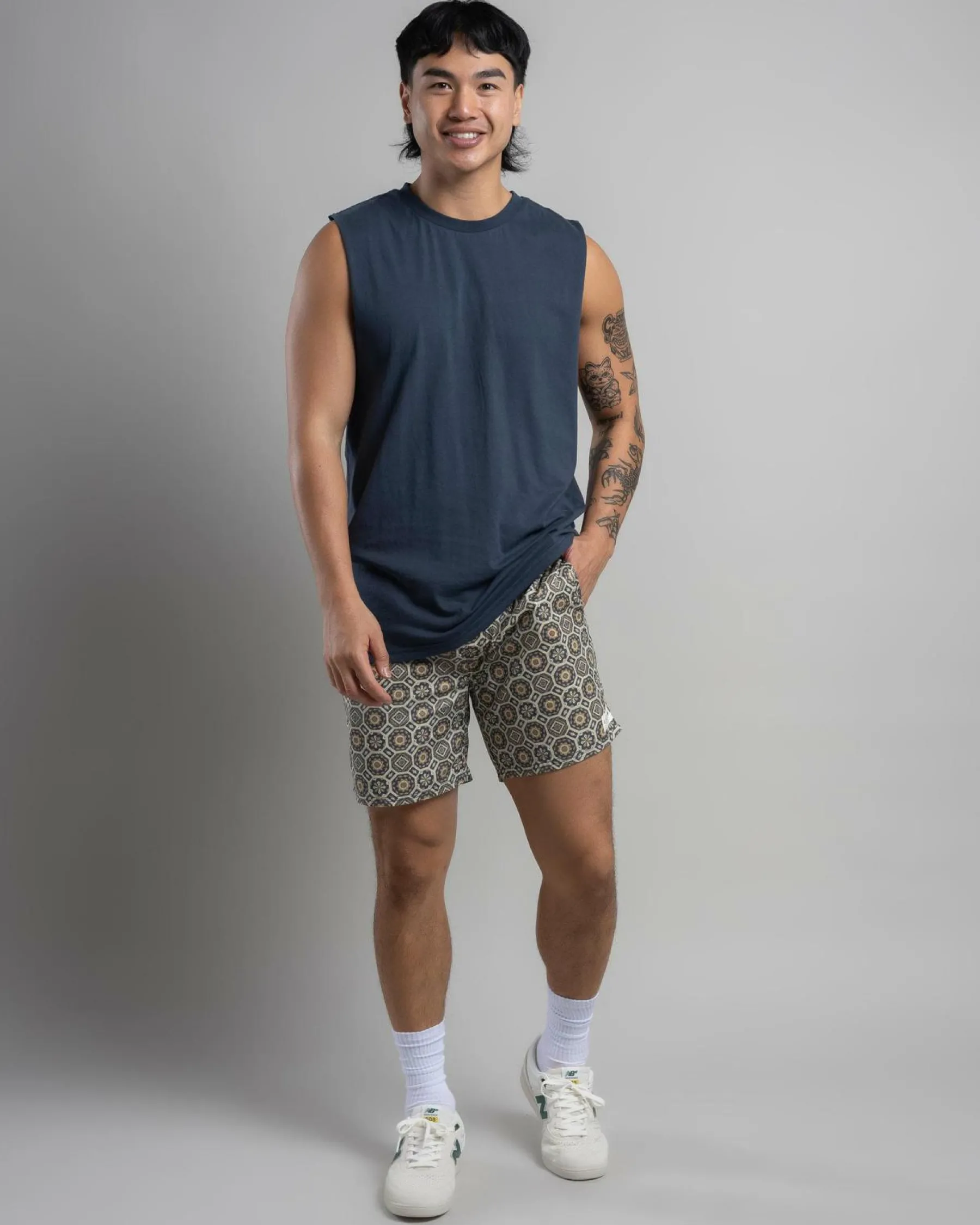 Tops & T-Shirts*Lucid Essential Muscle Tank Midnight Blue
