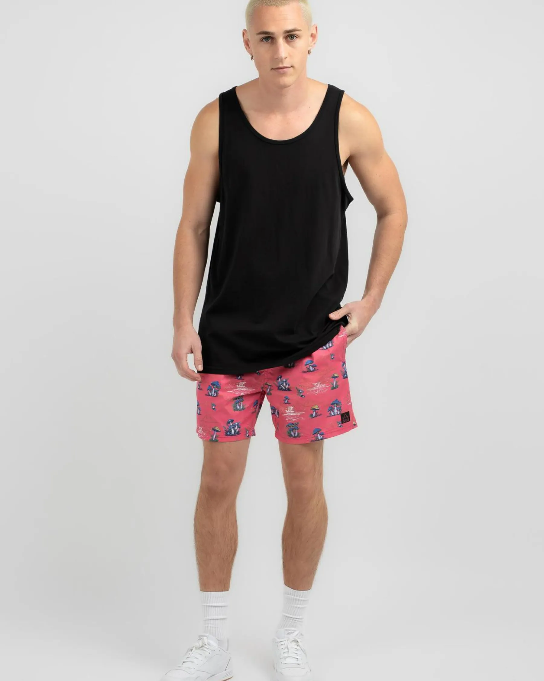 Tops & T-Shirts*Lucid Essential Singlet Black Wash