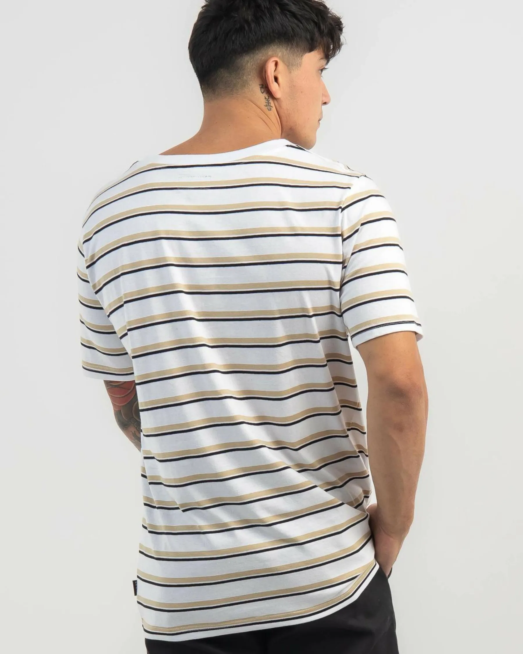 Tops & T-Shirts*Lucid Essential Stripe T-Shirt White