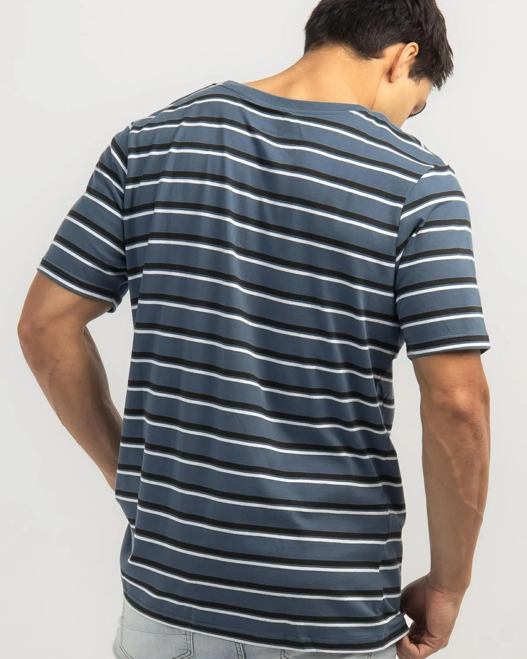 Tops & T-Shirts*Lucid Essential Stripe T-Shirt Slate