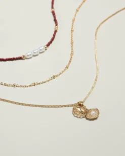 Jewelry|Jewelry*Karyn In LA Esther Necklace Pack Gold/choc