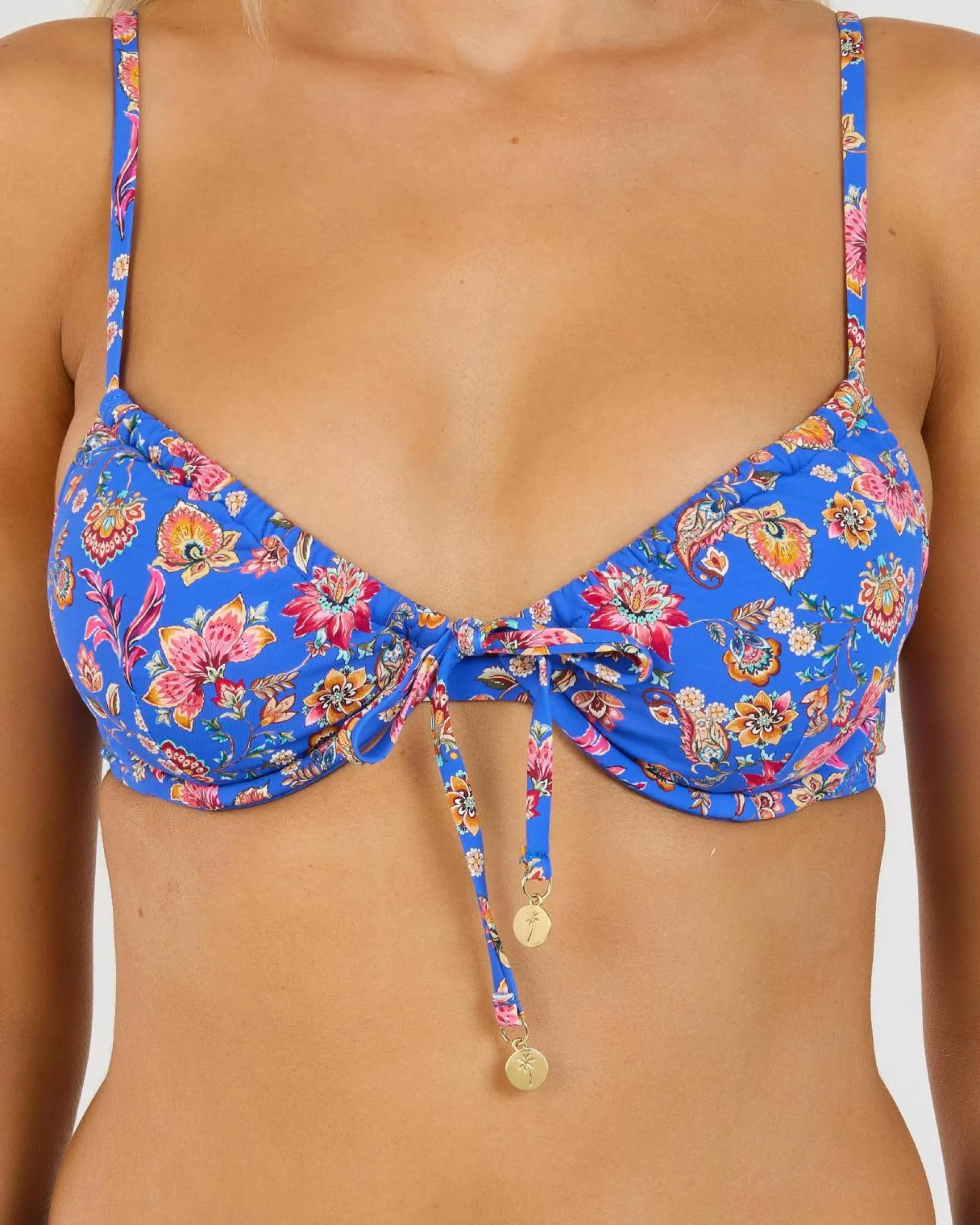 Bikinis*Kaiami Everleigh Underwire Bikini Top Blue