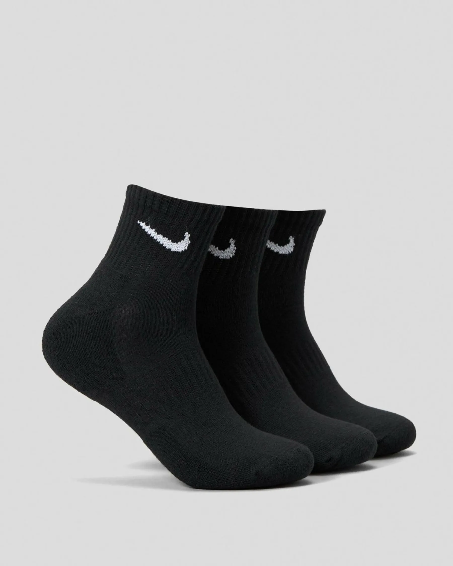 Socks*Nike Everyday Cushioned 3 Pack Socks Black/white