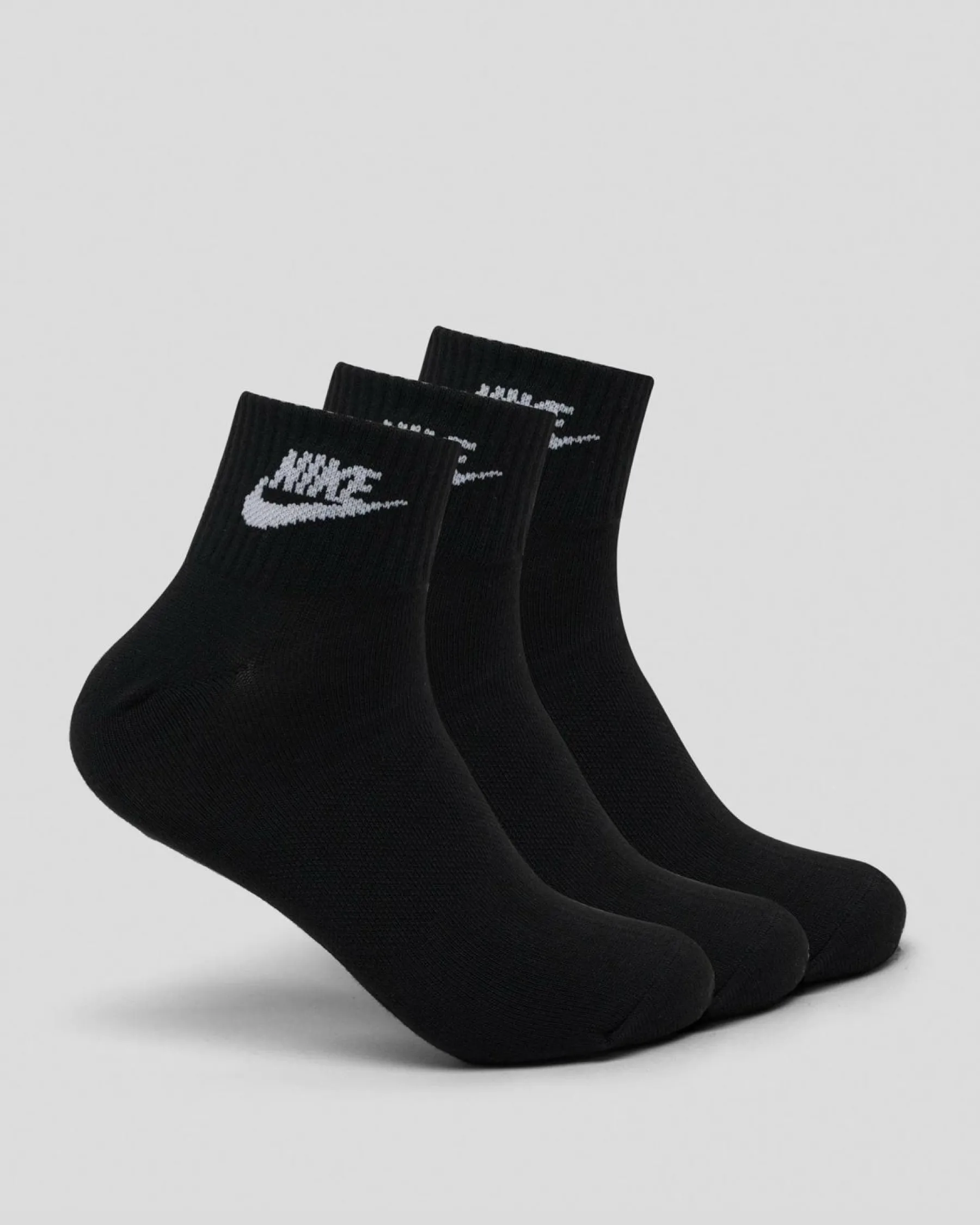 Socks*Nike Everyday Essential Ankle Socks 3 Pack Black/white