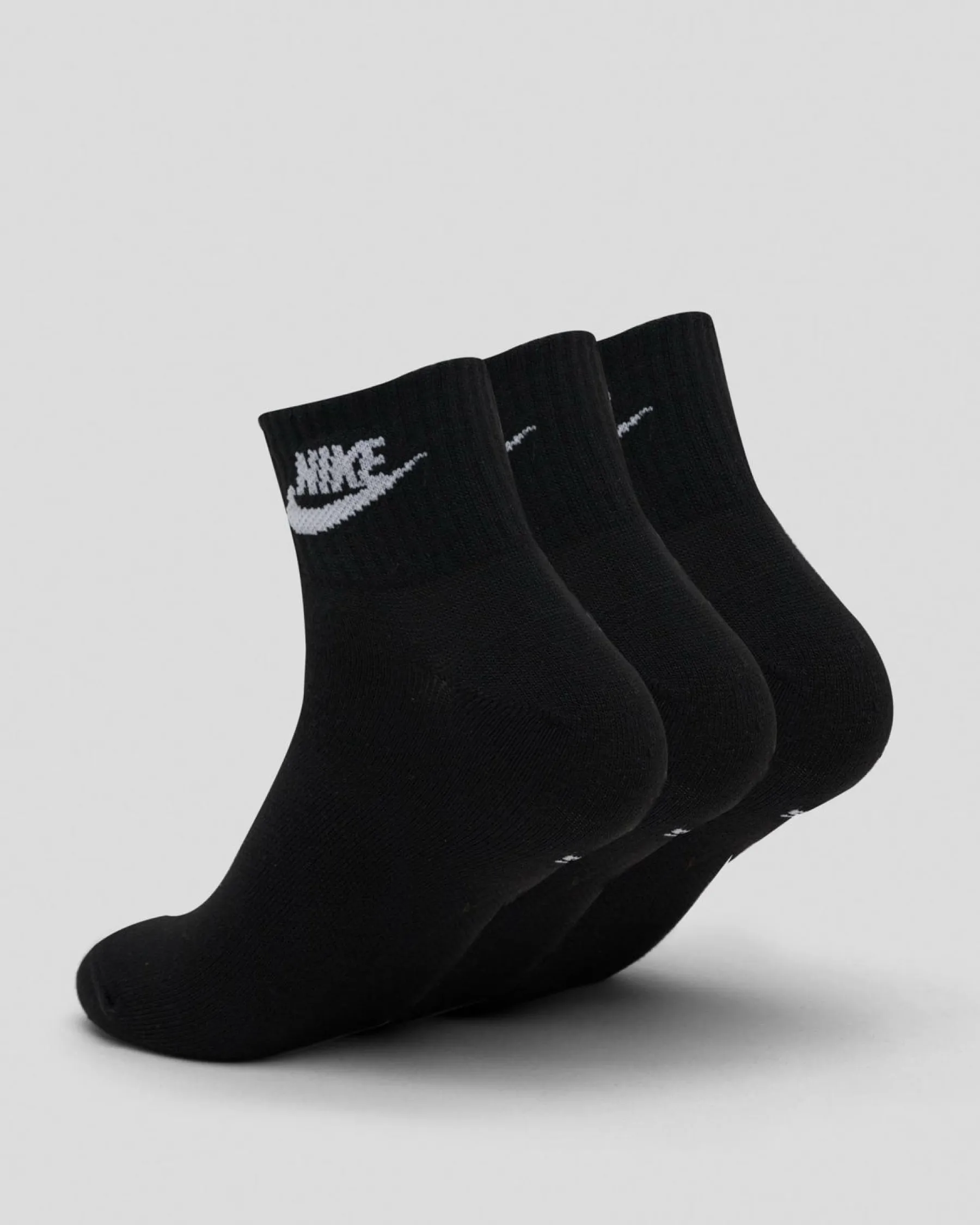 Socks*Nike Everyday Essential Ankle Socks 3 Pack Black/white