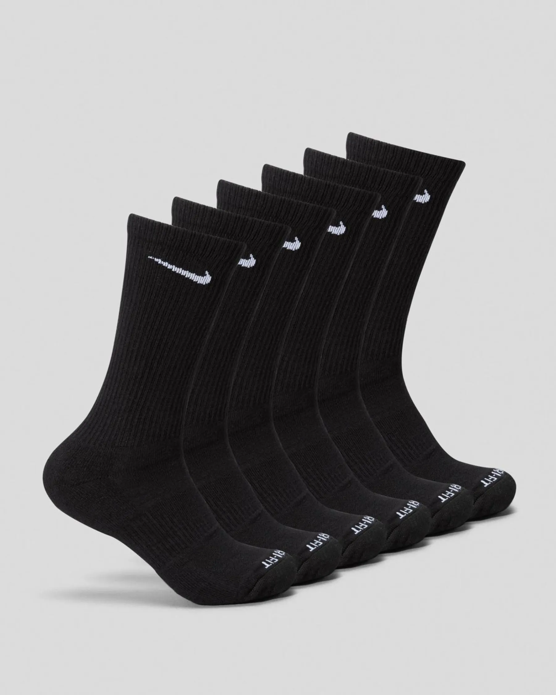 Socks|Socks*Nike Everyday Plus Cushioned Socks 6 Pack Black/white
