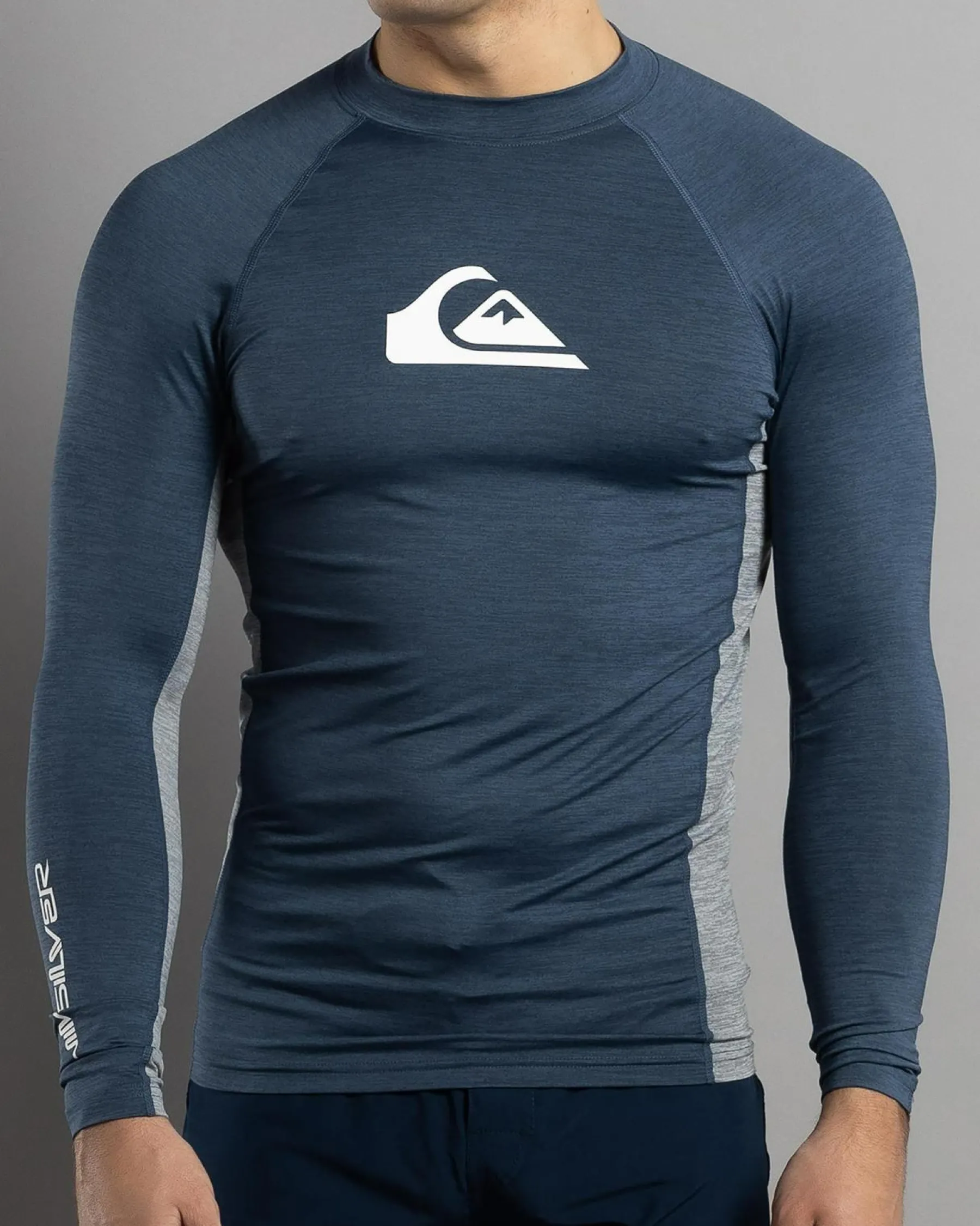 Rashies*Quiksilver Everyday UPF50 Comp Long Sleeve Rash Vest Vintage Indigo
