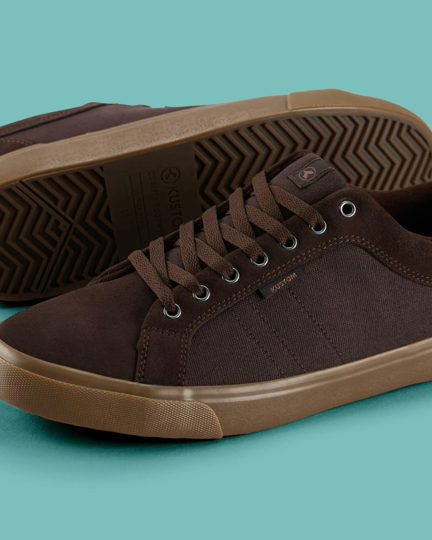 Sneakers*Kustom Finetime Classic Shoes Choc