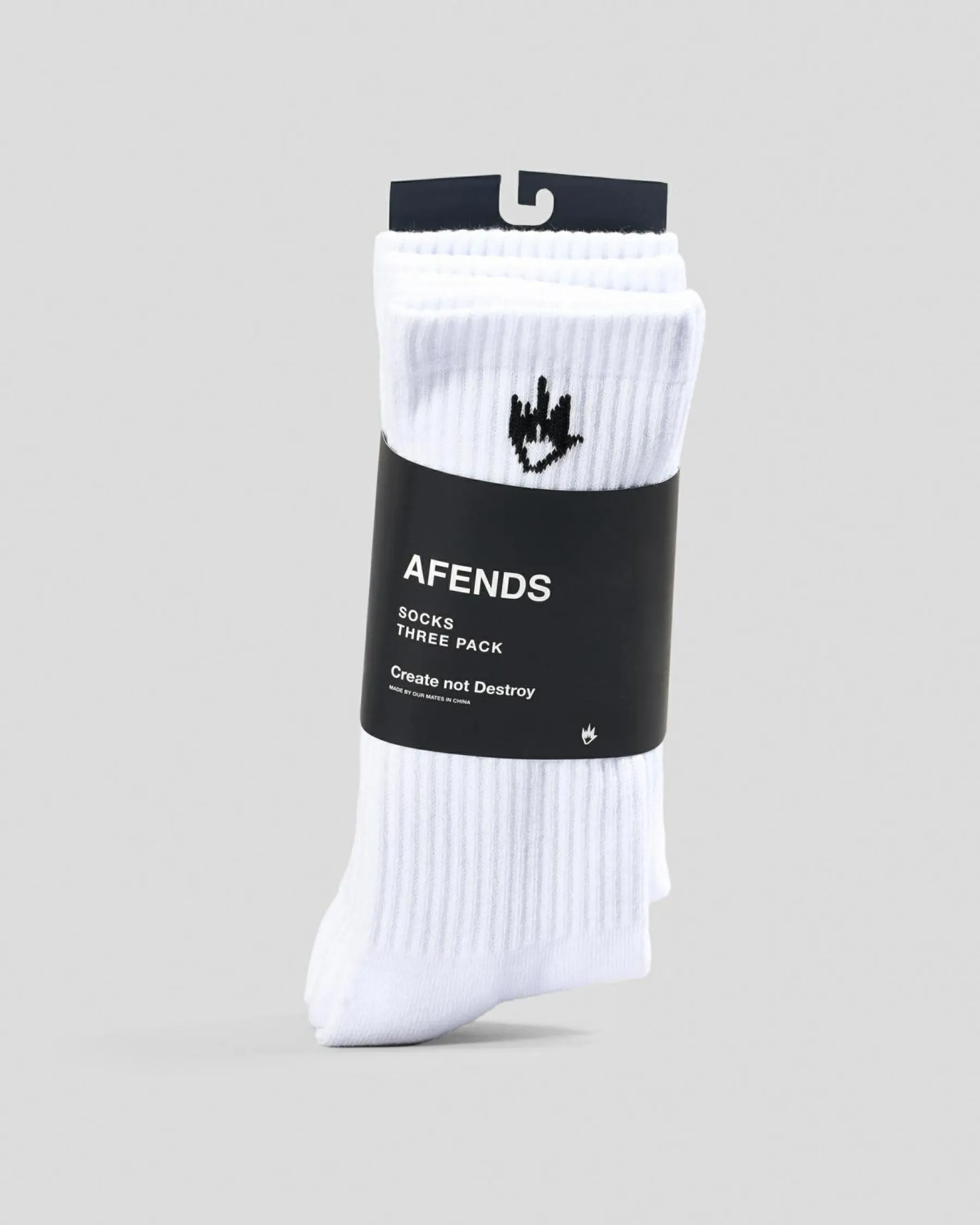 Socks*Afends Flame Socks 3 Pack White