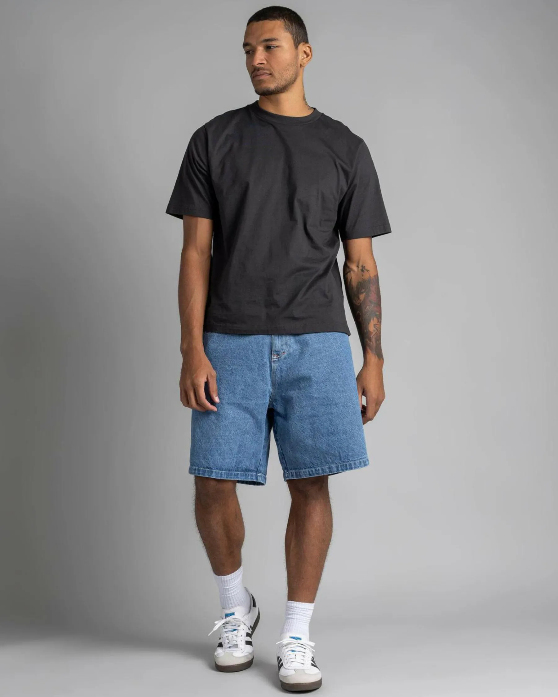 Denim|Shorts & Bottoms*Rusty Flip Daddy 2.0 Jean Shorts Middy Blue