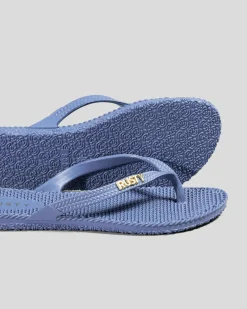 Flip Flops*Rusty Flip Out Thongs Elemental Blue